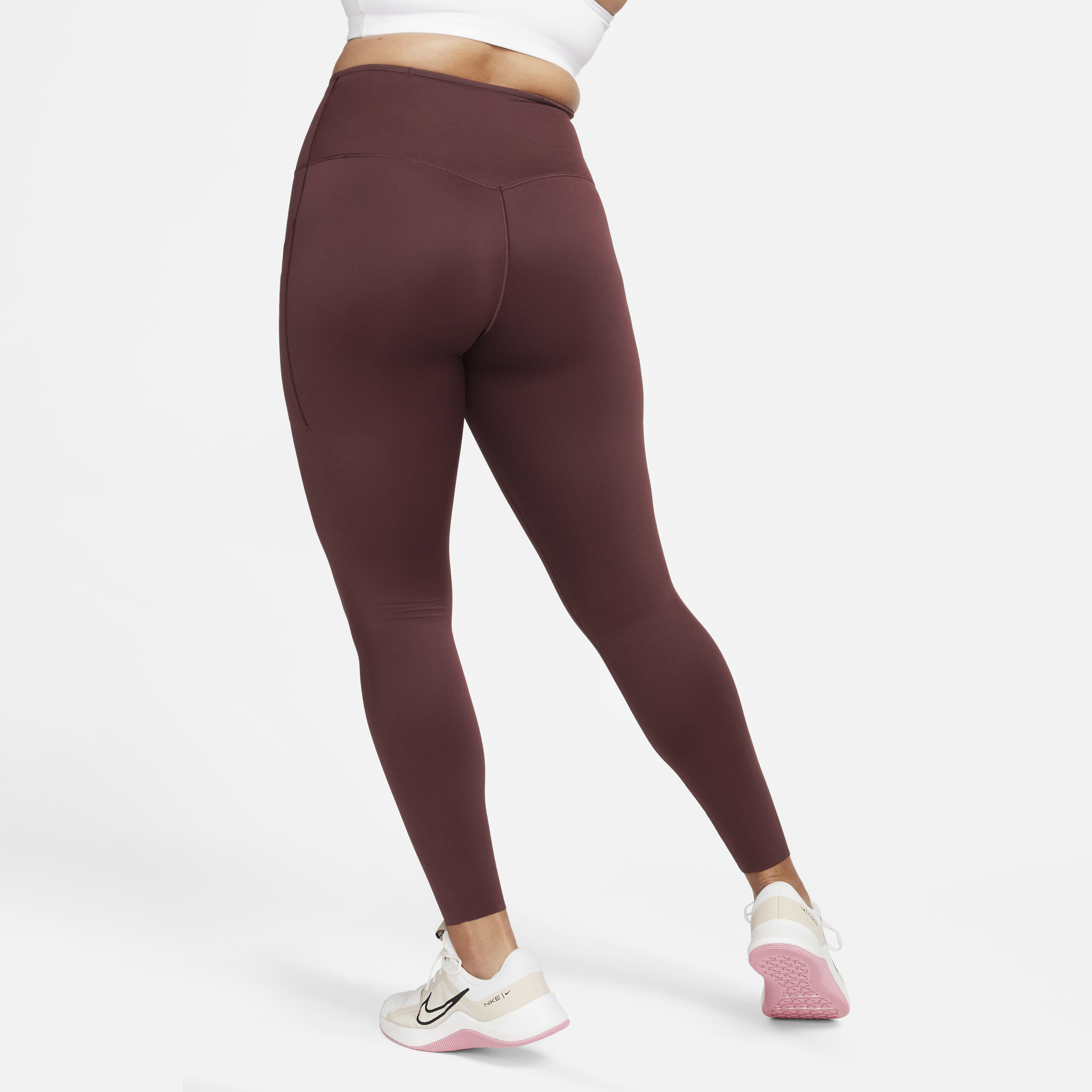 Nike air burgundy leggings sales