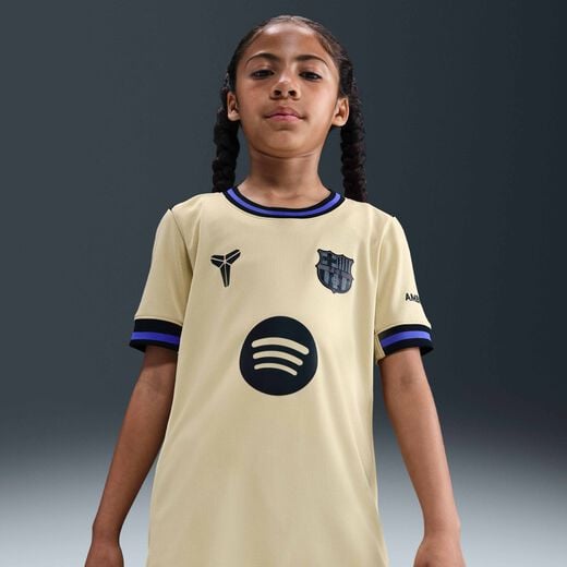 New In Kids' Kits & Jerseys-Nike, F.C. Barcelona 2025/26 Stadium Away, Older Kids' Kobe Dri-FIT Football Replica Shirt