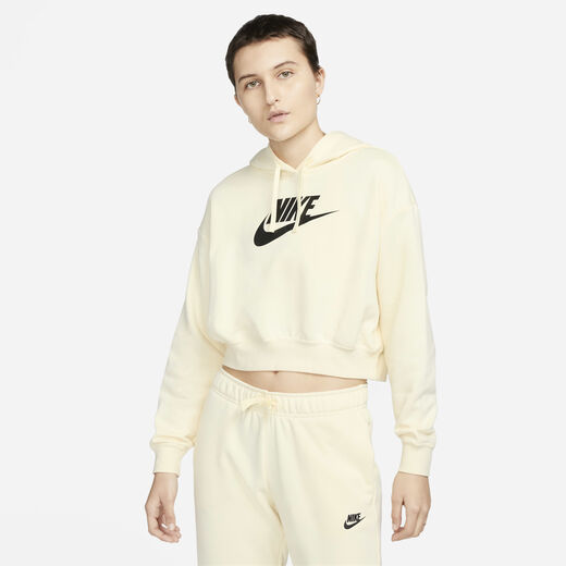 Women's Hoodies-Nike, Nike Sportswear Club Fleece, Women's Oversized Crop Graphic Hoodie