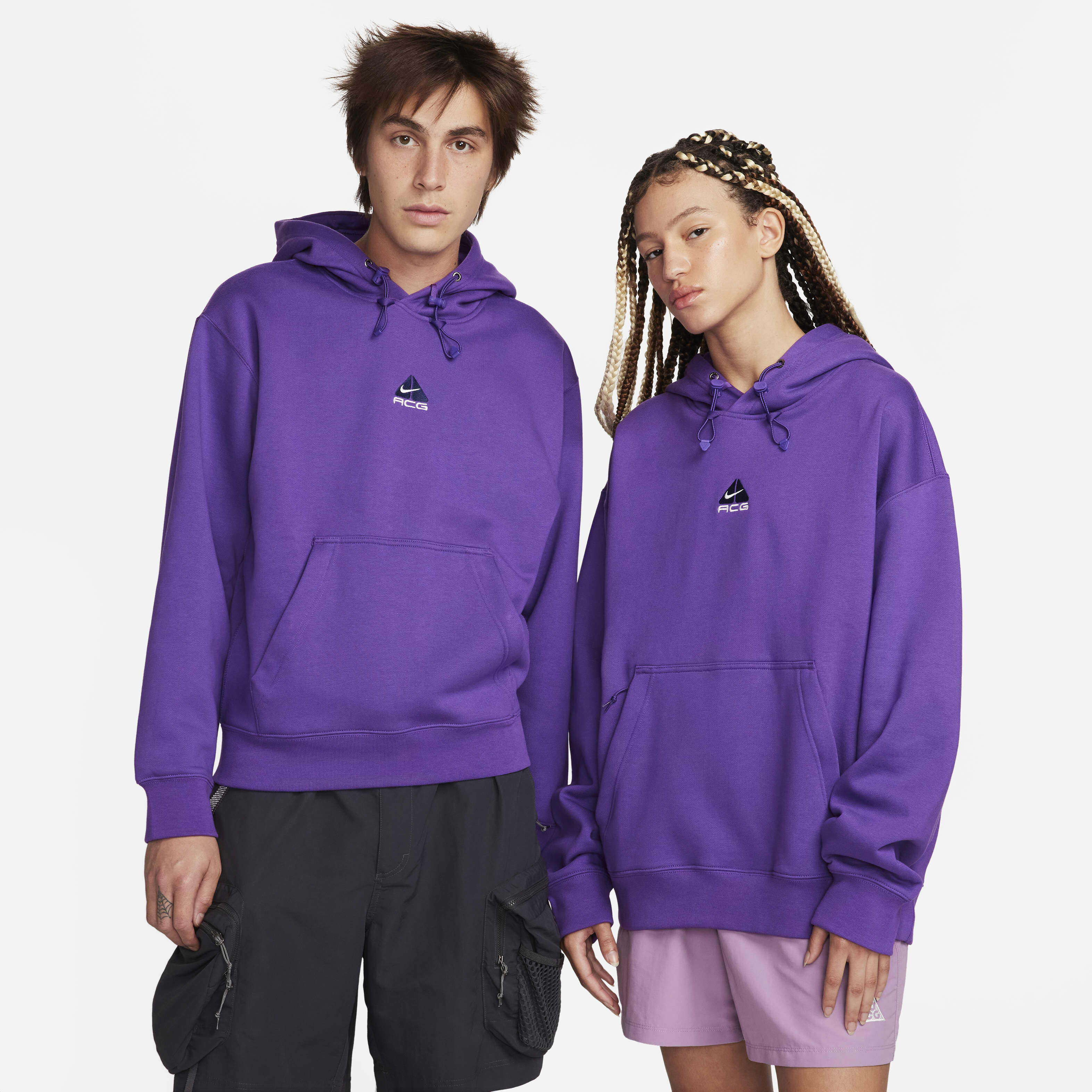 Buy Nike ACG Therma-FIT Fleece Pullover Hoodie - Purple