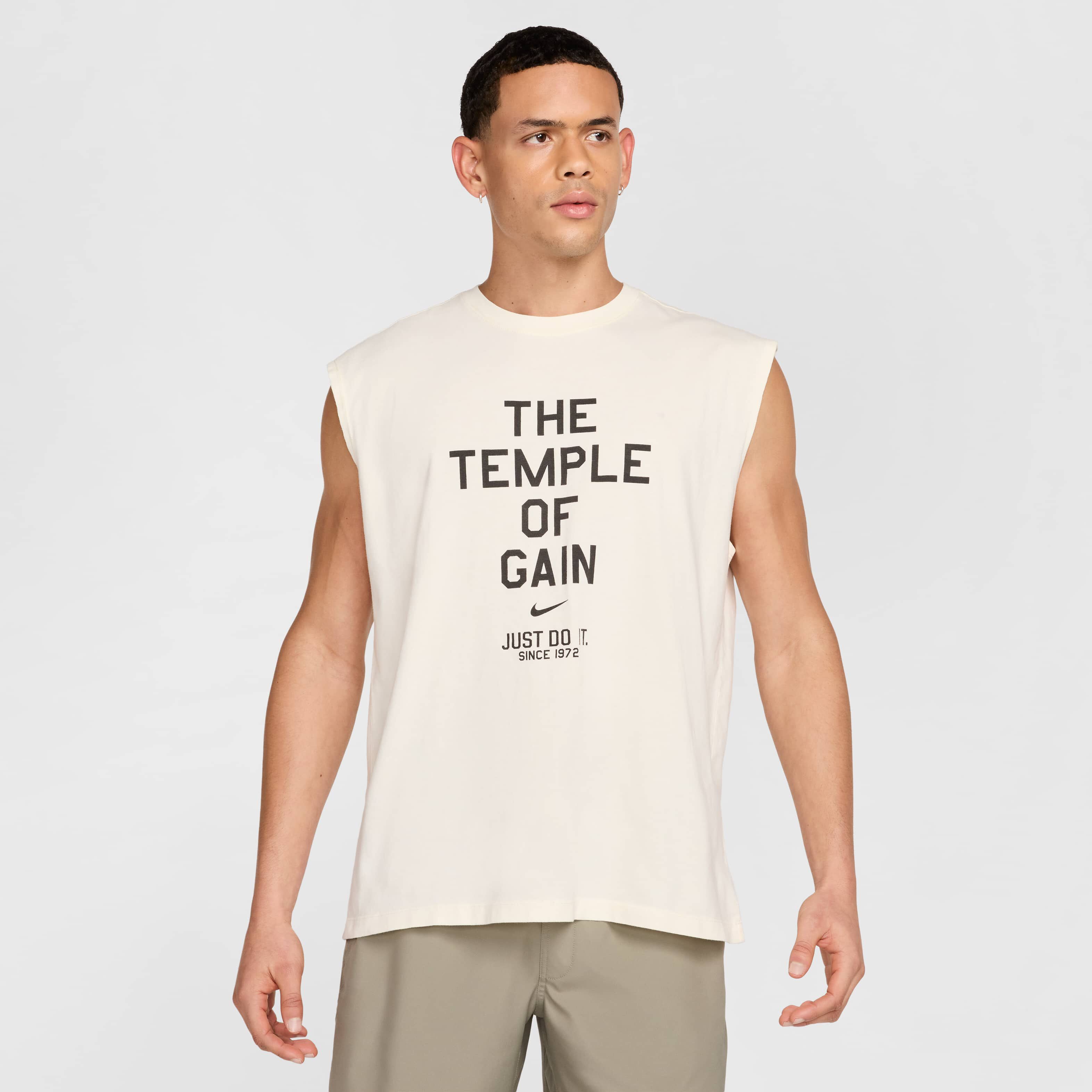 ■Nike■ Sleeveless T-shirt M Pale Ivory HJ3688110 HJ3688-11 Buy Nike Men's Sleeveless T-Shirt - Pale Ivory | Nike Saudi