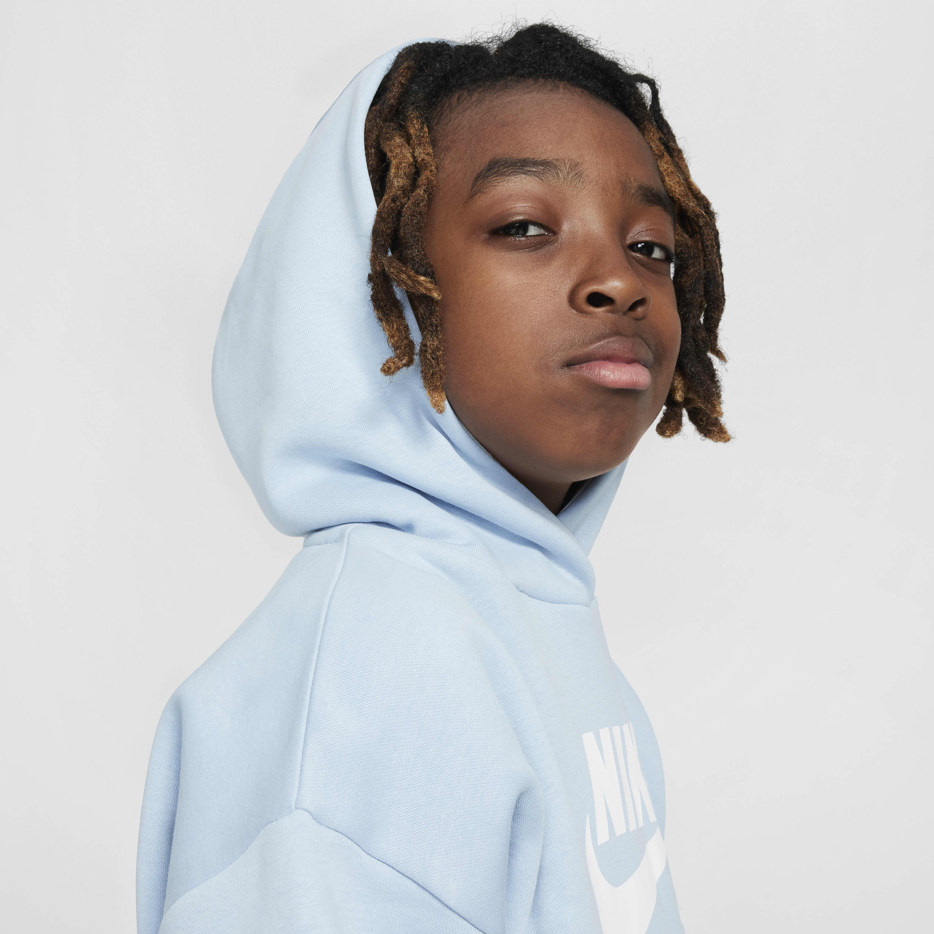 Nike sb icon light blue hoodie clearance