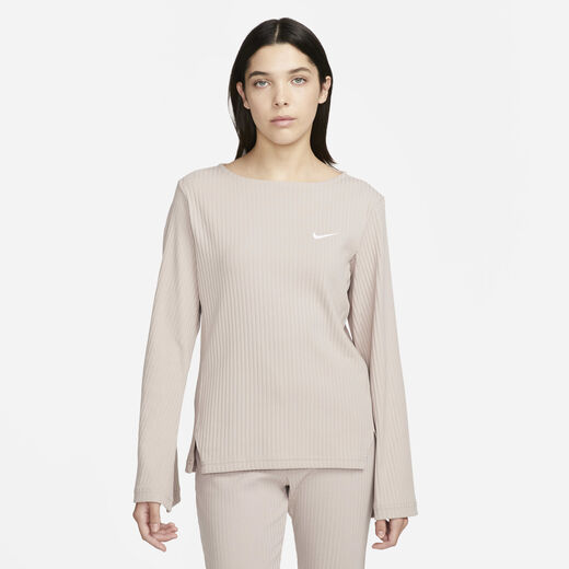 T-Shirts & Tops-Nike, Nike Sportswear, Women's Ribbed Jersey Long-Sleeve Top