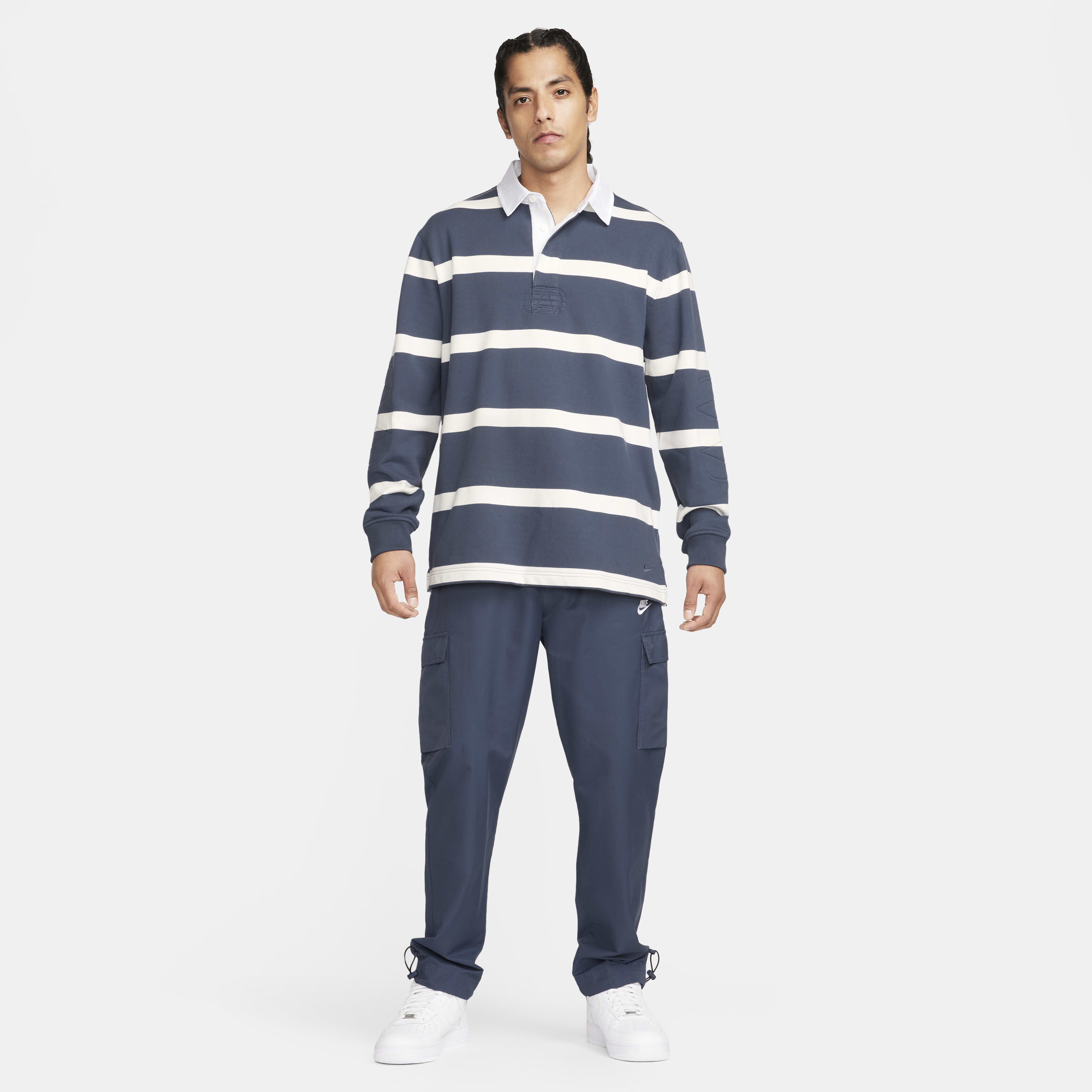 Buy Nike Life Men's Striped Heavyweight Rugby Shirt