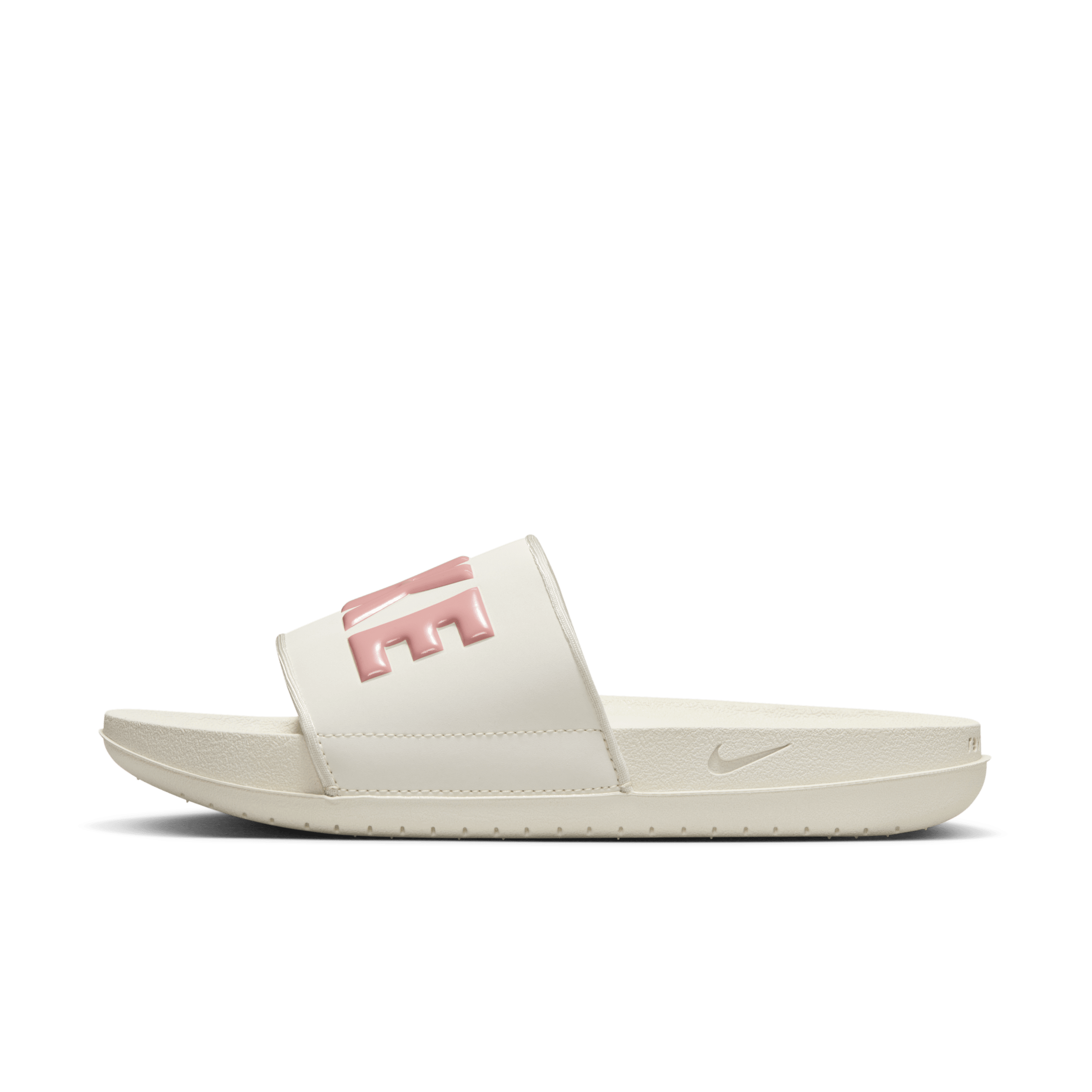 Ladies white top nike sliders