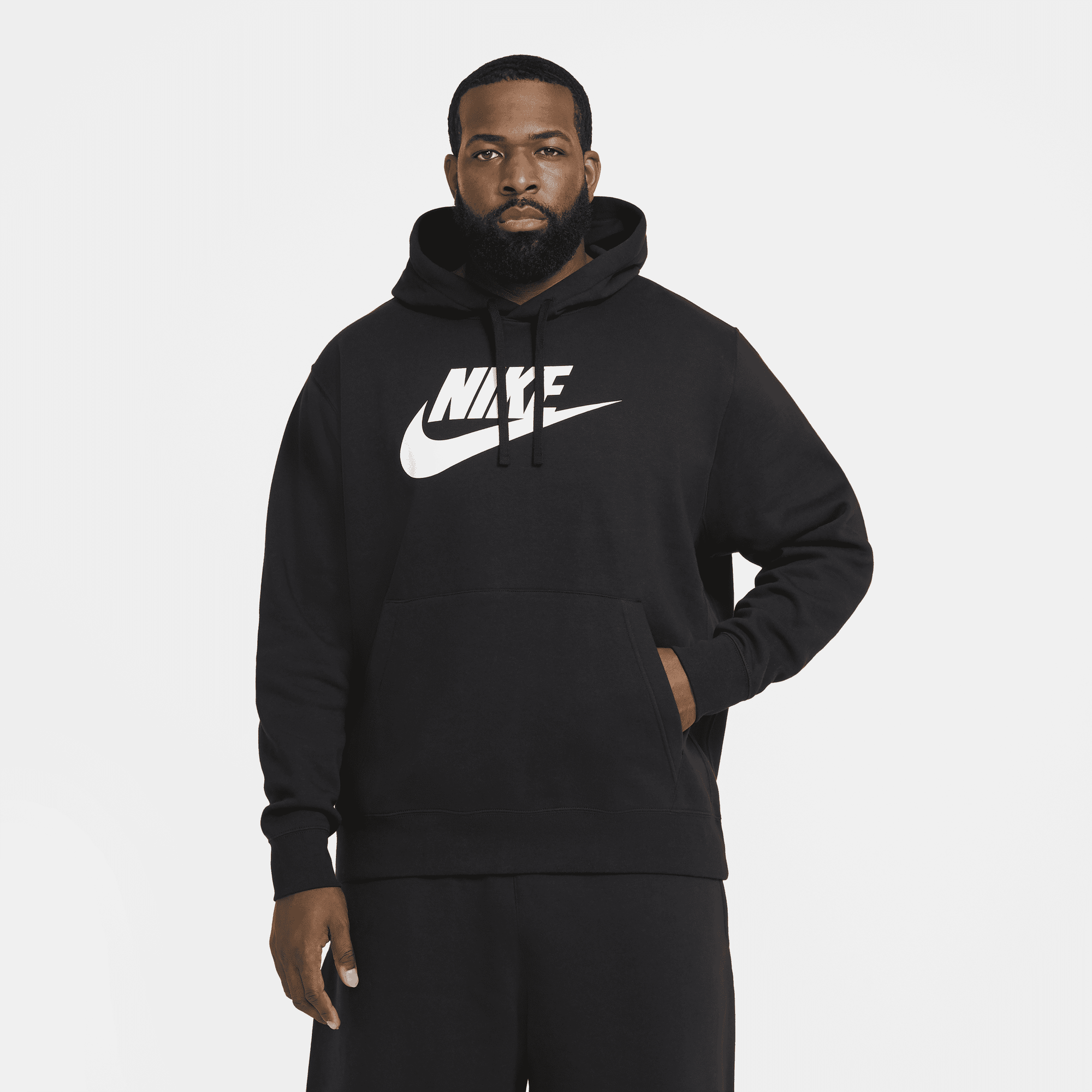 Shop Sportswear Club Fleece Men s Graphic Pullover Hoodie Nike KSA