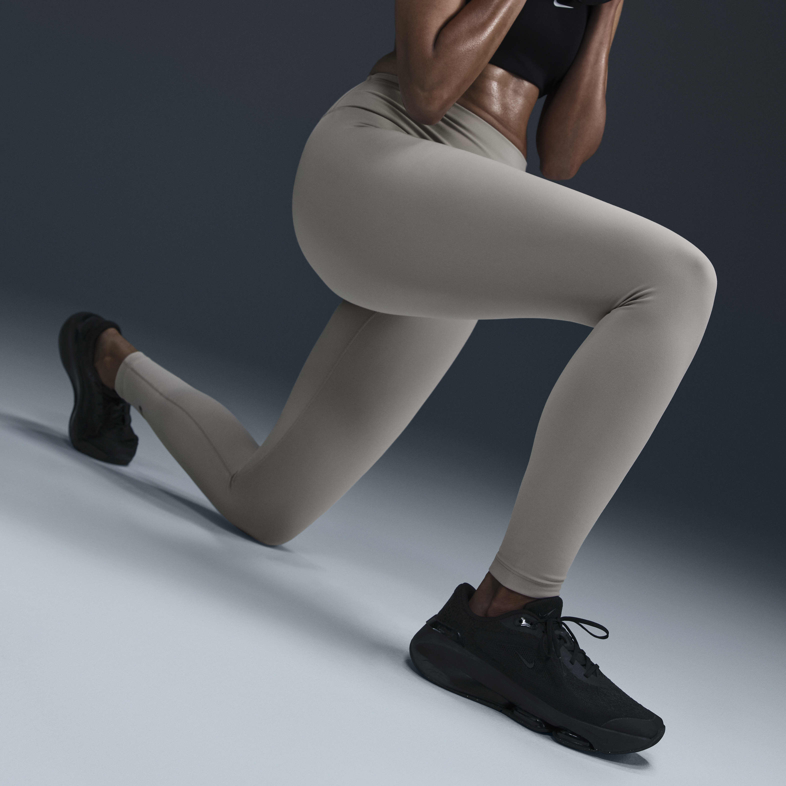 Buy Nike One Women s High Waisted Full Length Leggings Light Iron Ore Nike Saudi Official