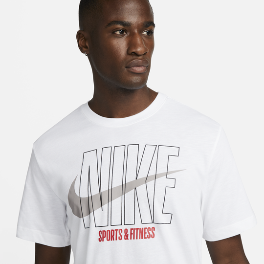 Nike dri fit top t shirt white