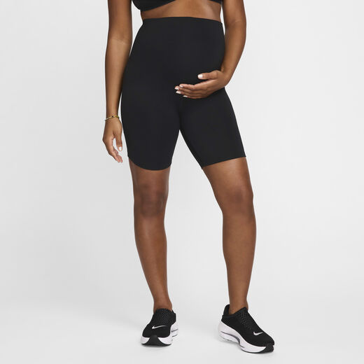 Maternity-Nike, Nike (M) One, Women's Dri-FIT High-Waisted 20.5cm (approx.) Biker Shorts With Pockets (Maternity)