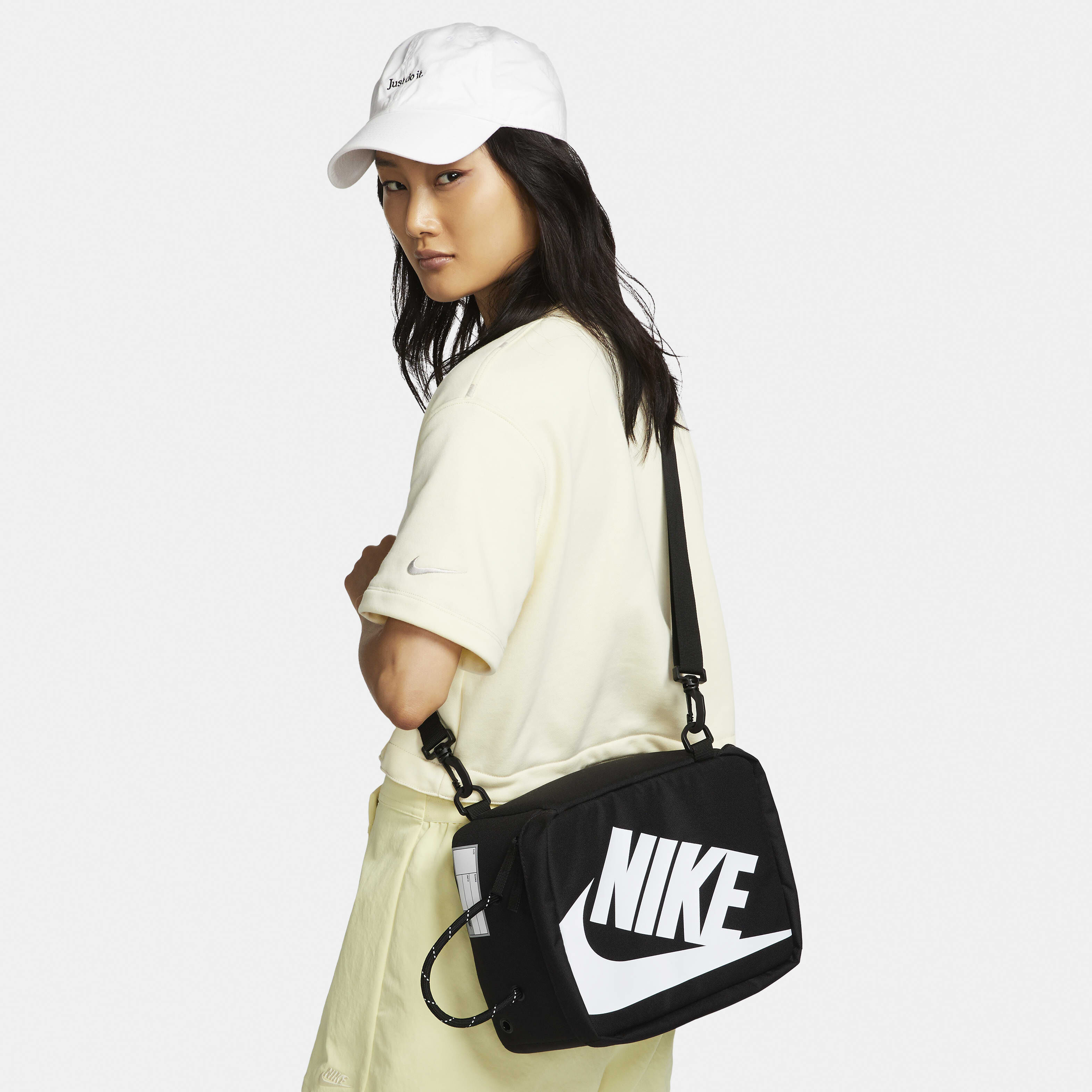 Buy Nike Shoe Box Bag Small 8L Black Black White Nike Saudi Official