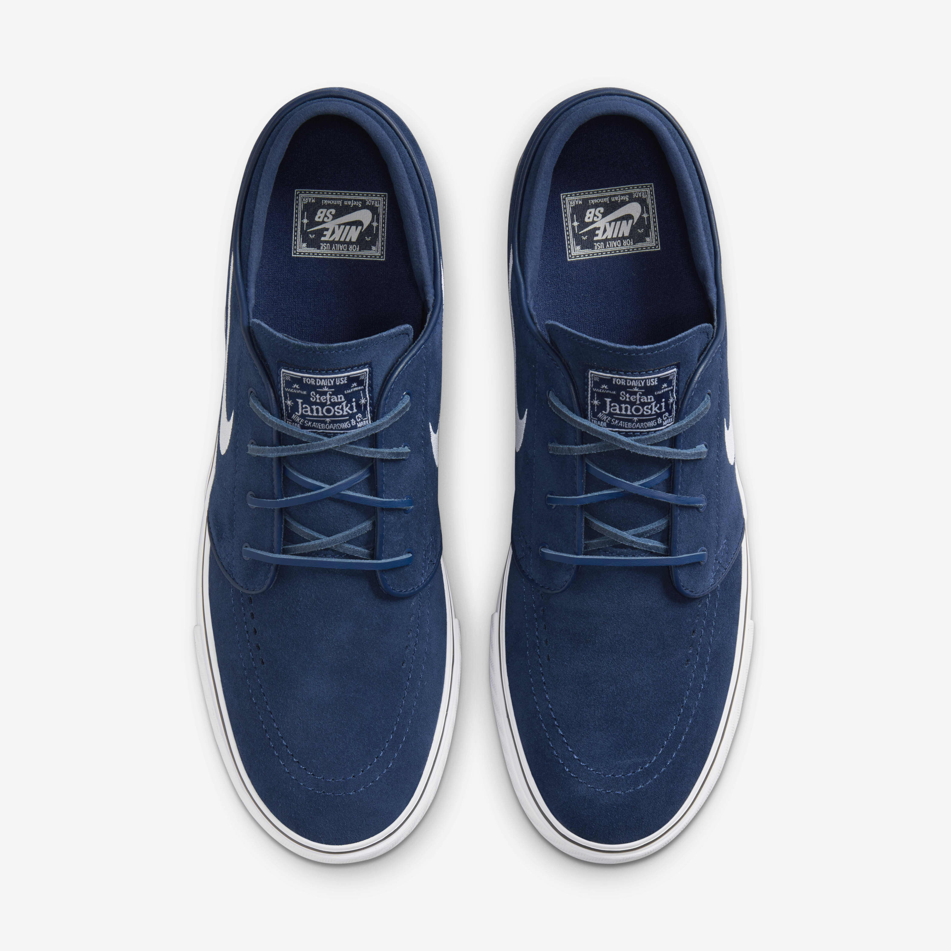 Nike sb janoski blue & gum suede skate shoes sales