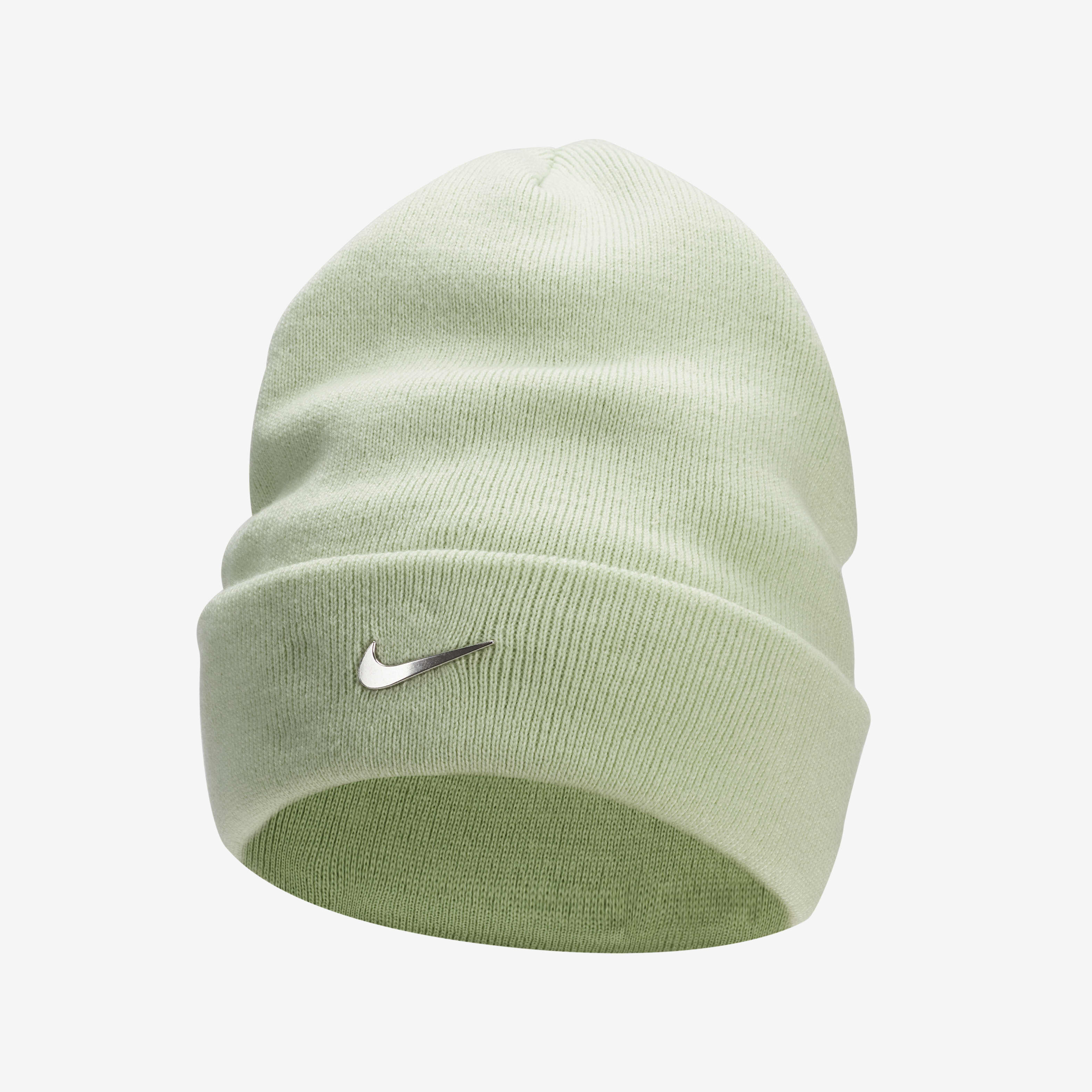Buy Nike Peak Standard Cuff Metal Swoosh Beanie Honeydew