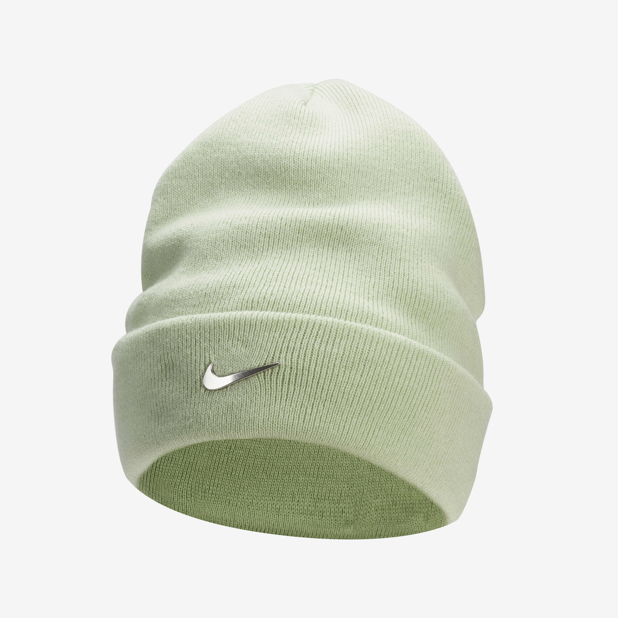 Buy Nike Peak Standard Cuff Metal Swoosh Beanie Honeydew