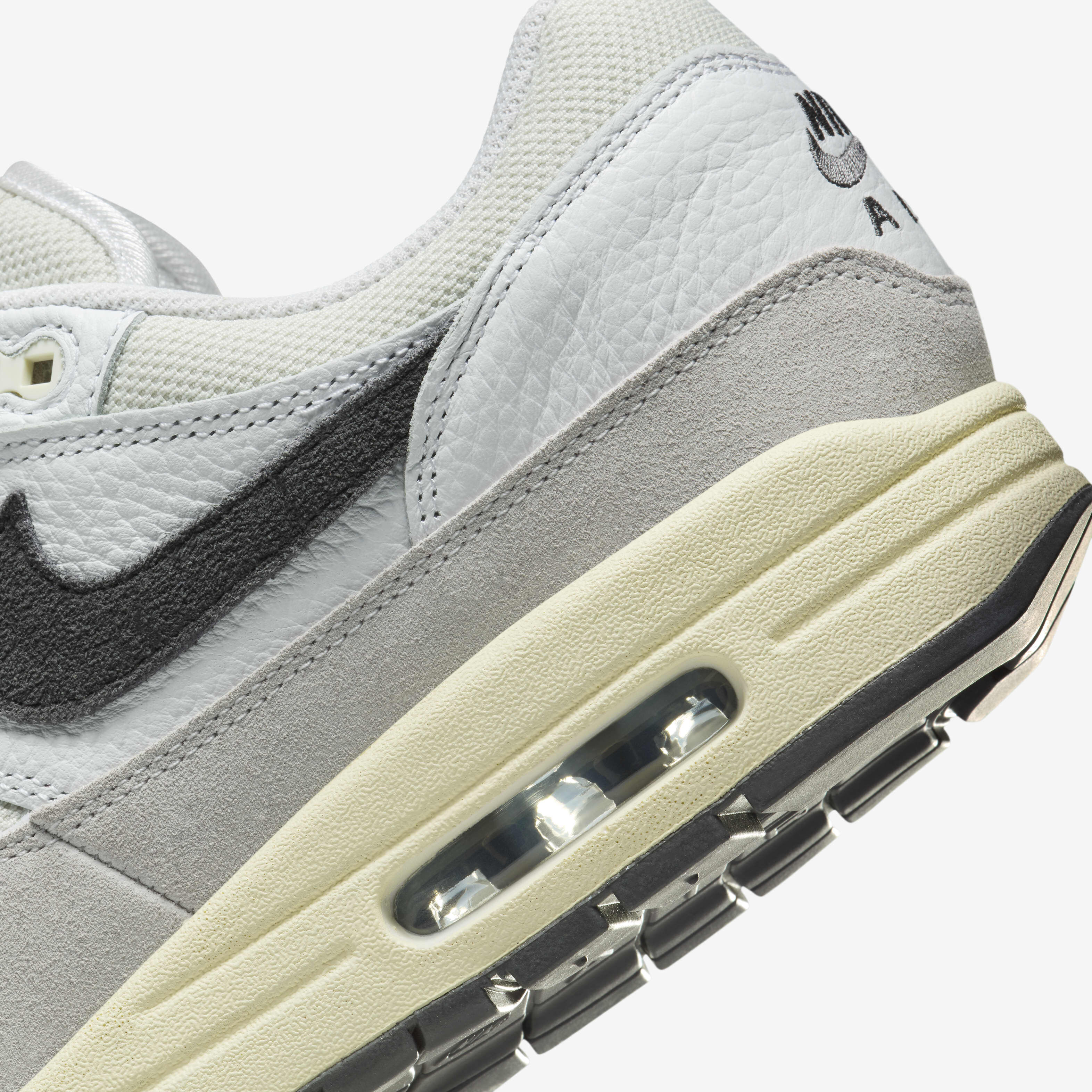 Buy Nike Air Max 1 Men s Shoes Light Bone Cashmere Photon Dust Iron Grey Nike Saudi Official
