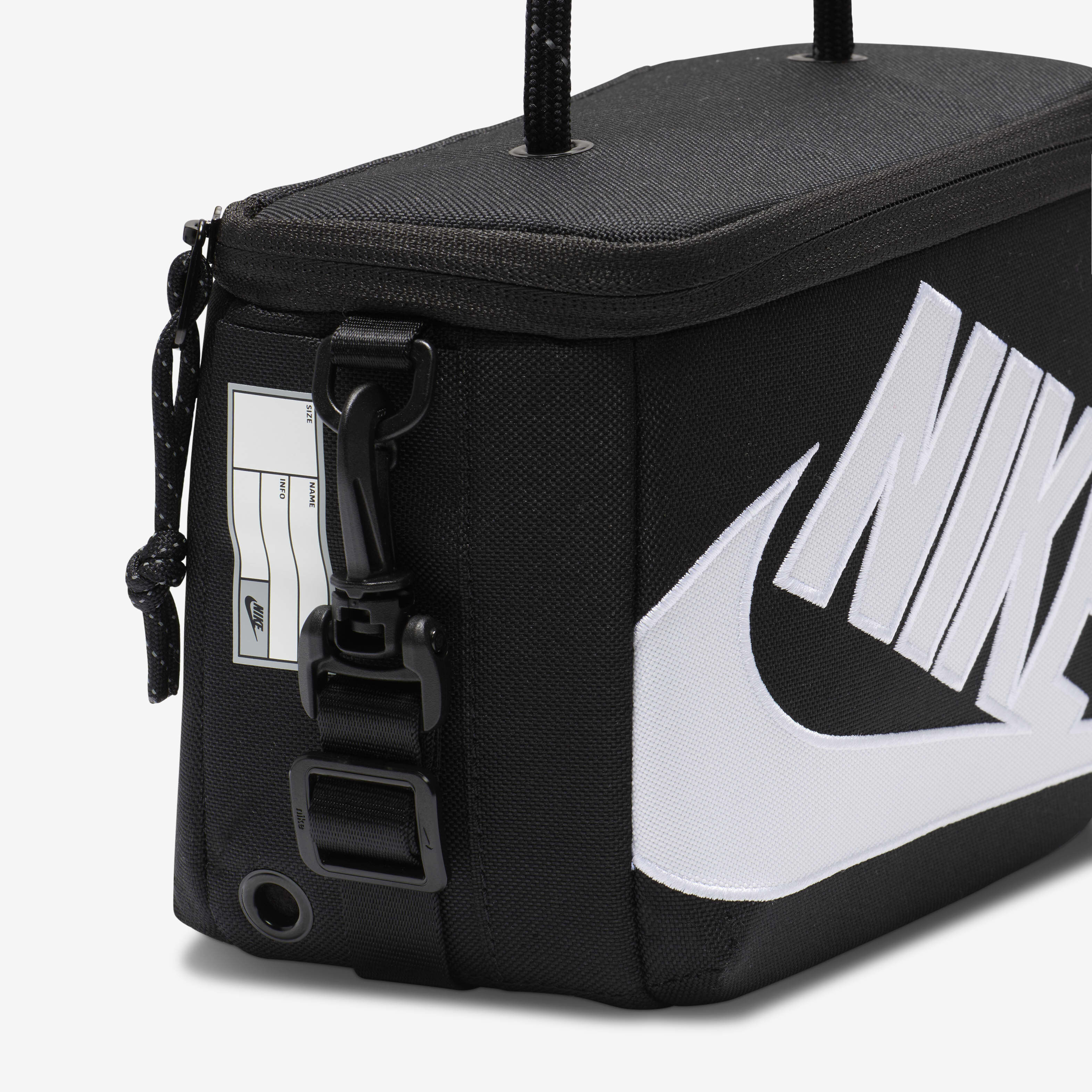 Buy Nike Mini Shoe Box Cross Body Bag 3L Black Black White Nike Saudi Official