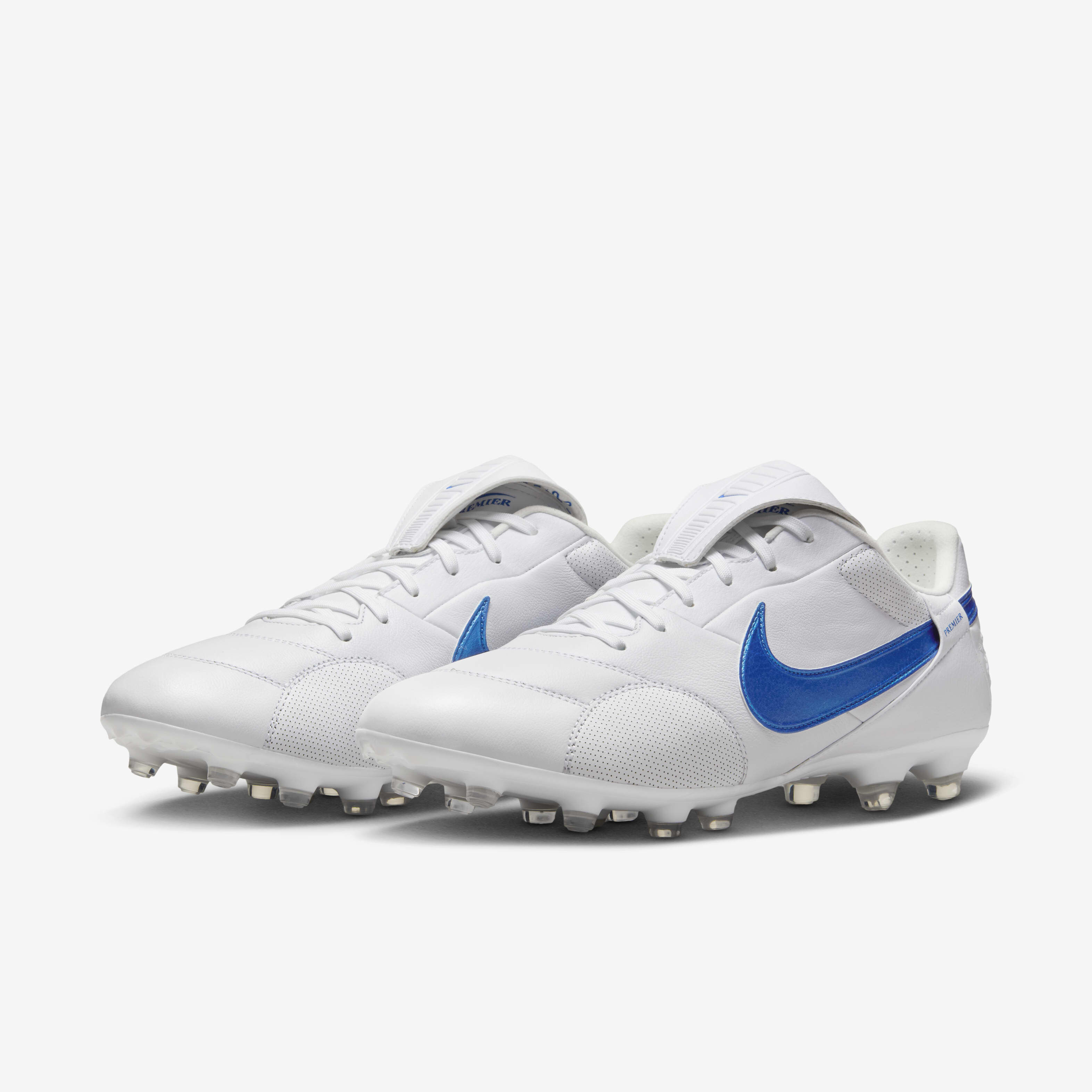 Buy Nike Premier 3 FG Low Top Football Boot White Signal Blue Nike Saudi Official