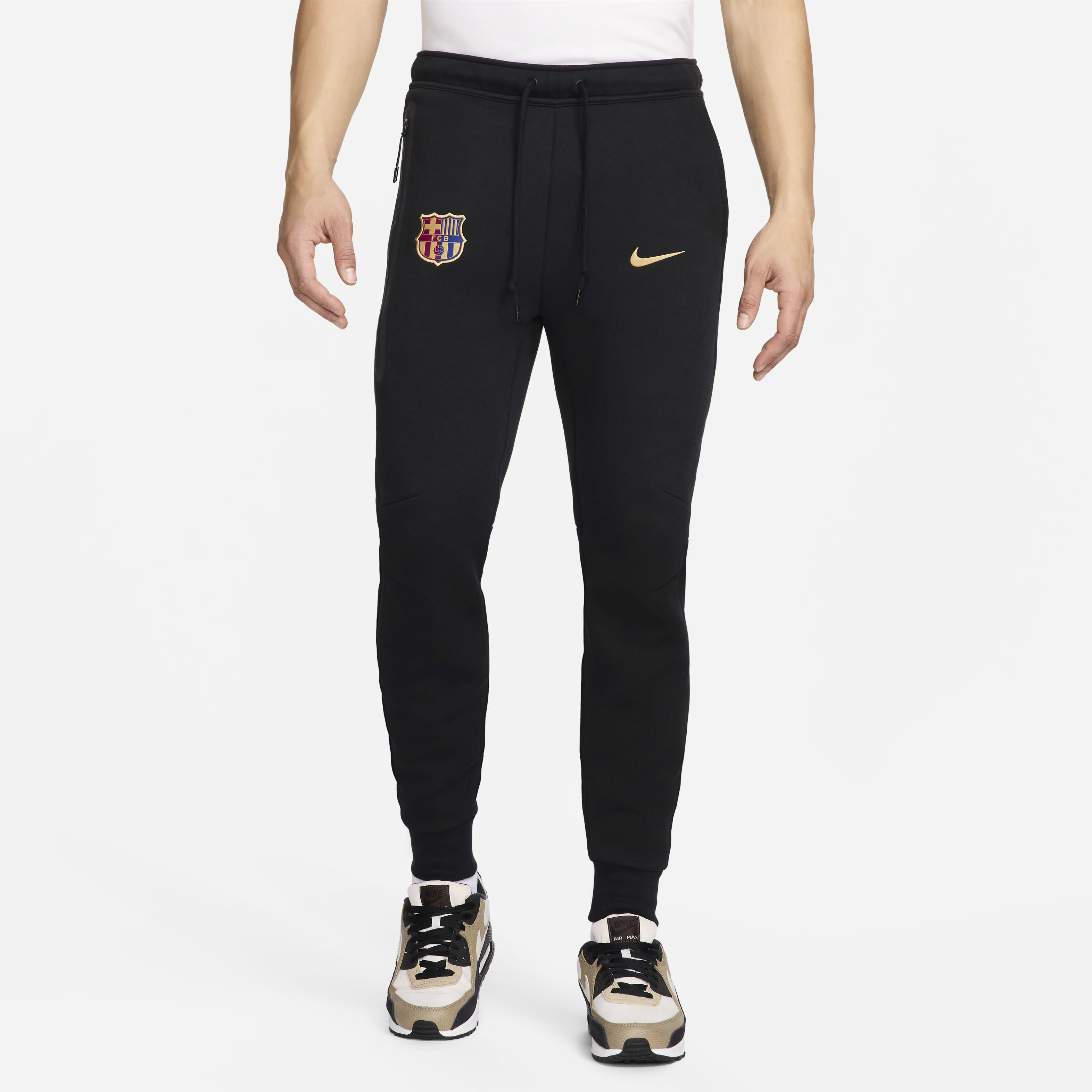 Buy F.C. Barcelona Tech Fleece Men s Nike Football Joggers Nike Saudi Official