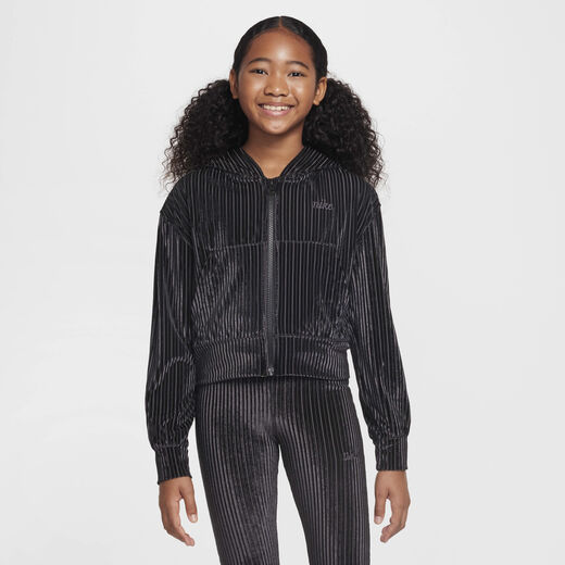 Cozy and Shine Packs-Nike, Nike Sportswear, Older Kids' (Girls') Full-Zip Ribbed Hoodie Cozy and Shine Packs-Nike, Nike Sportswear, Older Kids' (Girls') Full-Zip Ribbed Hoodie