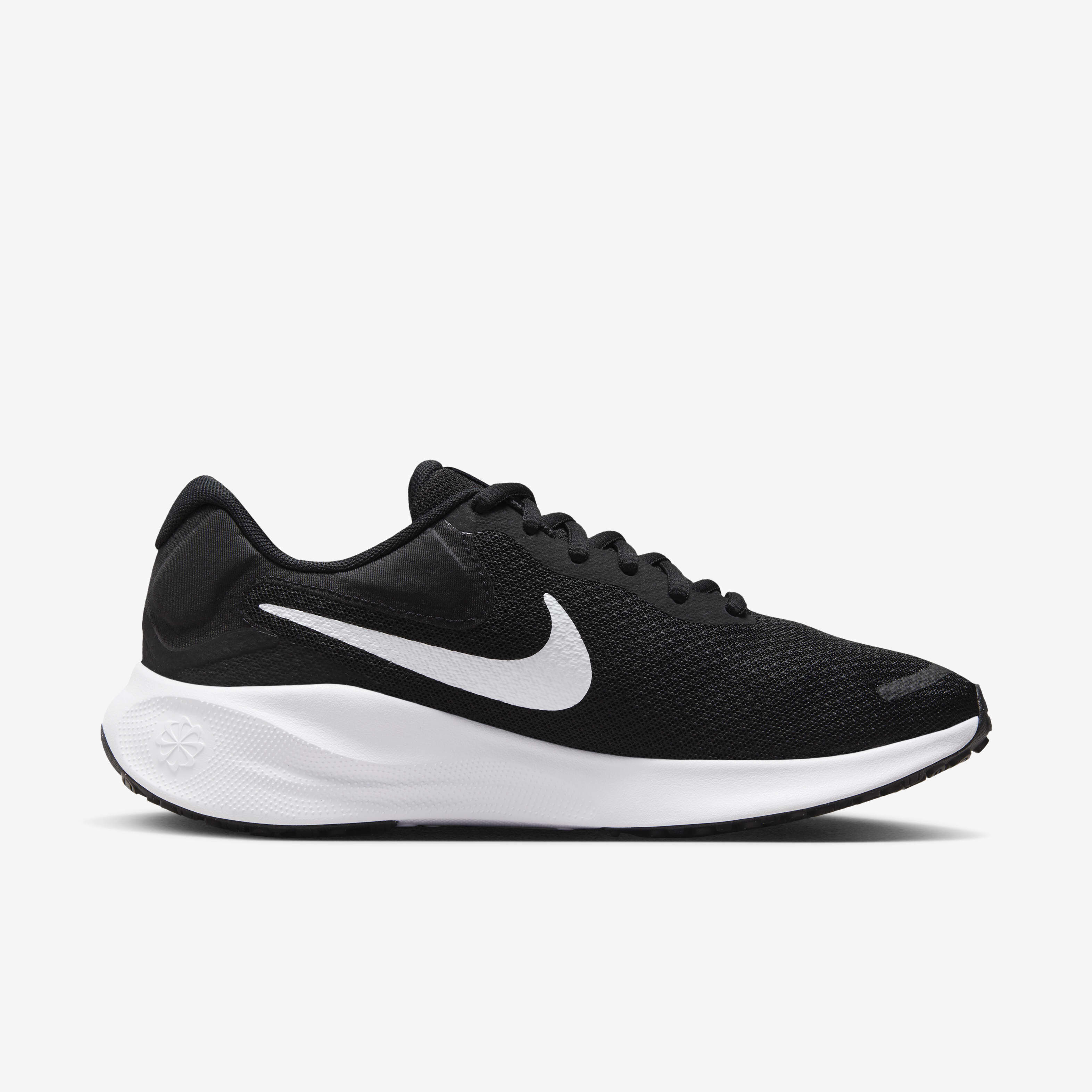 Buy Nike Revolution 7 Women s Road Running Shoes Black White Nike Saudi Official