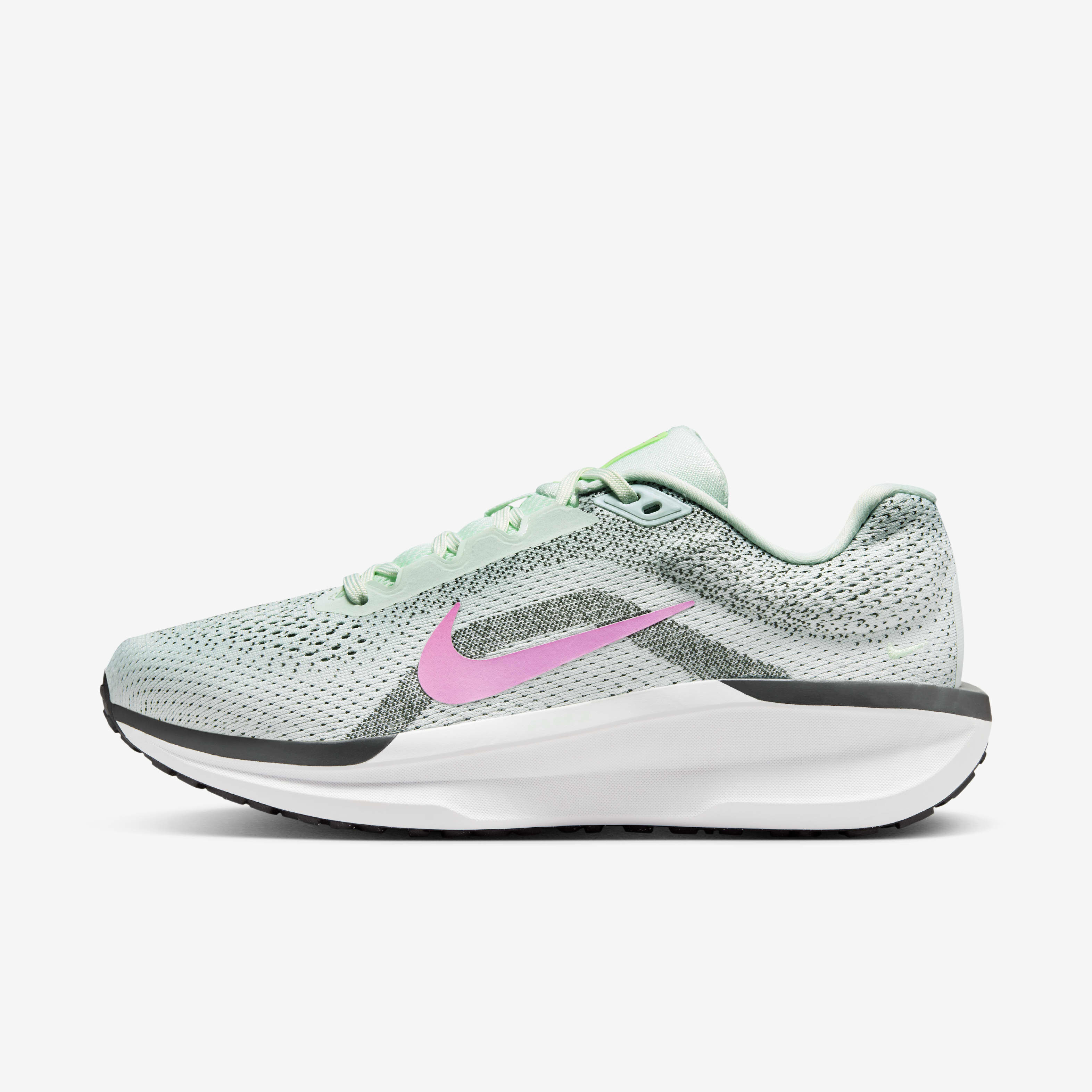 Buy Nike Winflo 11 Women s Road Running Shoes Barely Green Anthracite White Playful Pink Nike Saudi Official