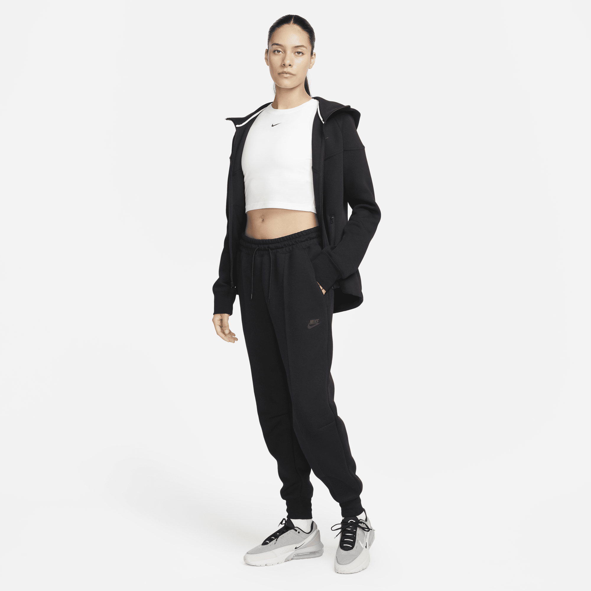 Shop Sportswear Tech Fleece Women s Mid Rise Joggers Nike KSA