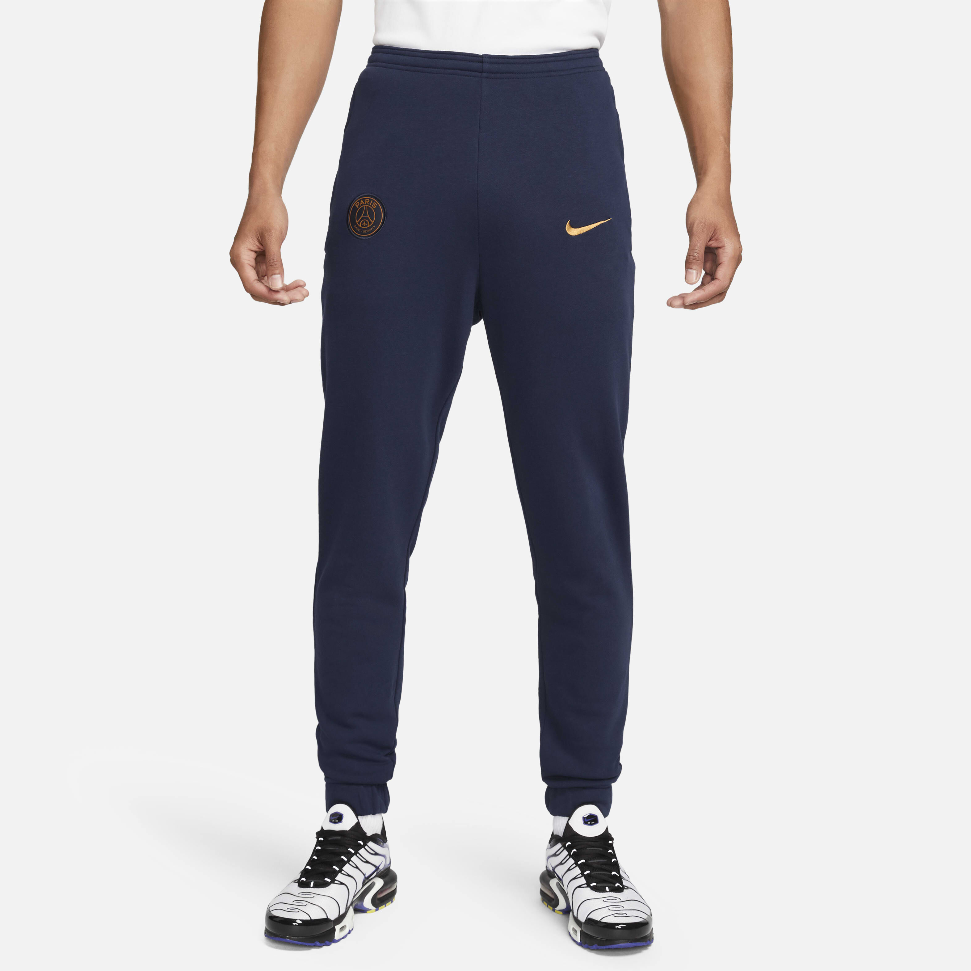 【NIKE】PARIS SAINT GERMAIN FLEECE PANTS Nike PSG Paris Saint Germain Tech Fleece Pants Black Mens Sz