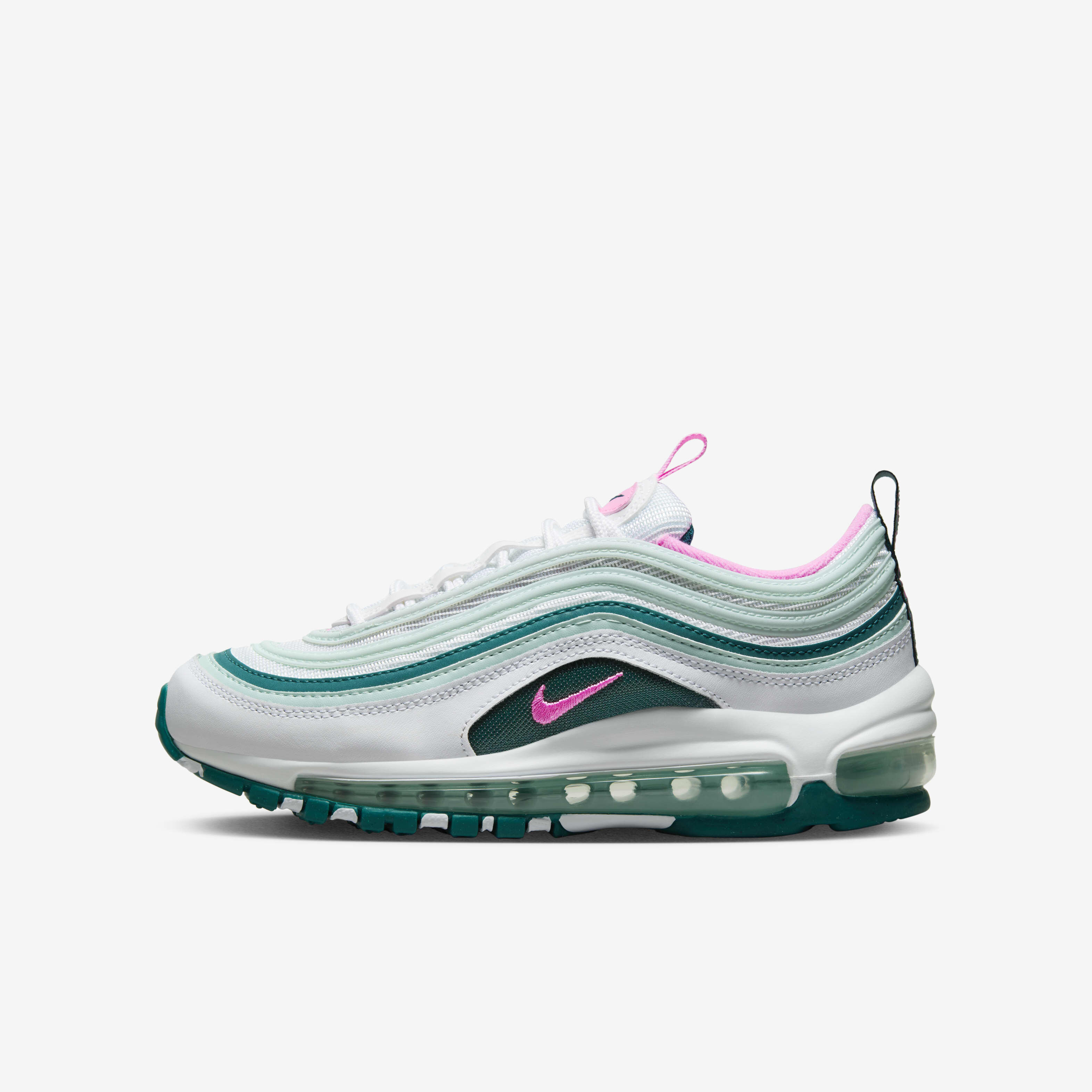 Nike air max 97 kids white best sale