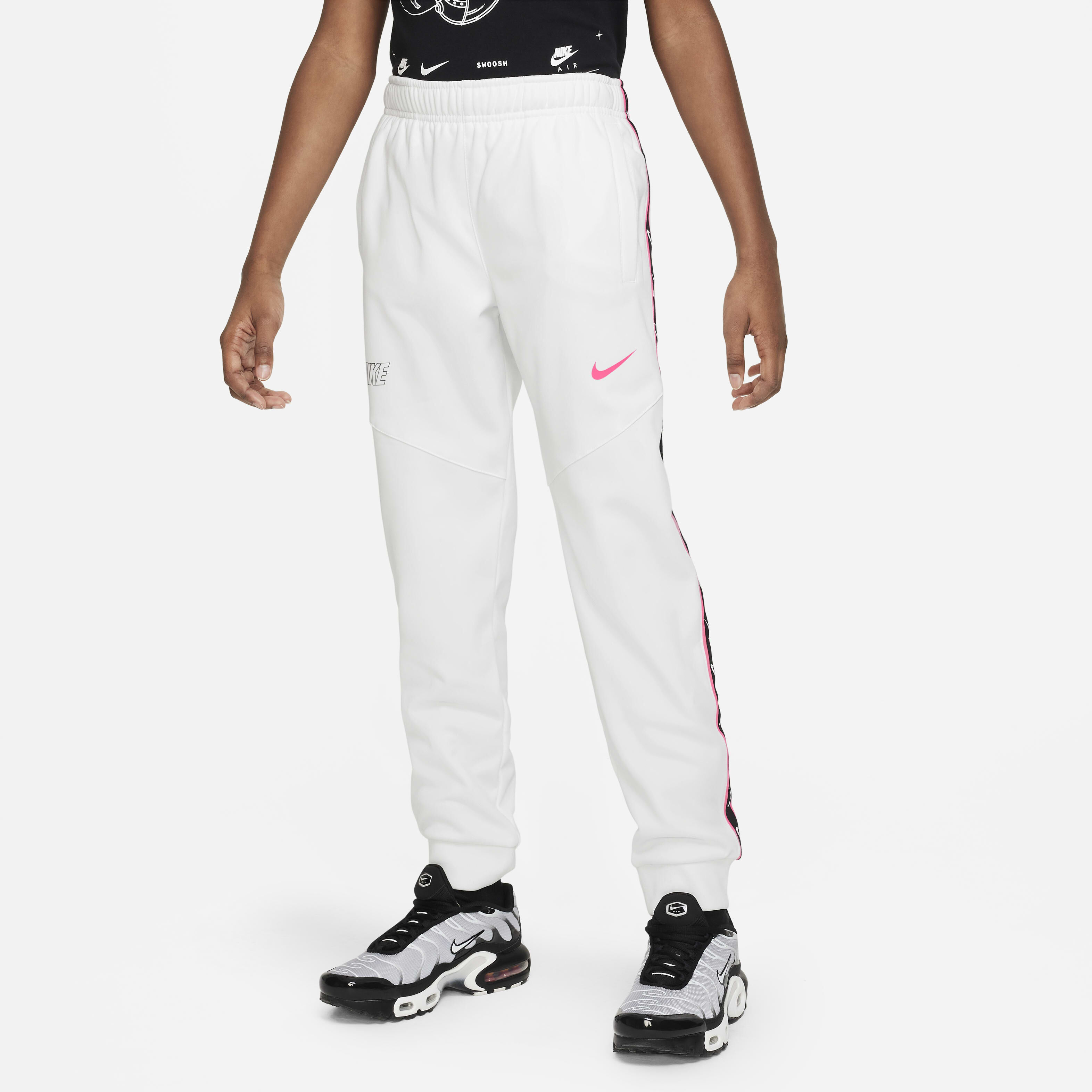 Nike white joggers outlet