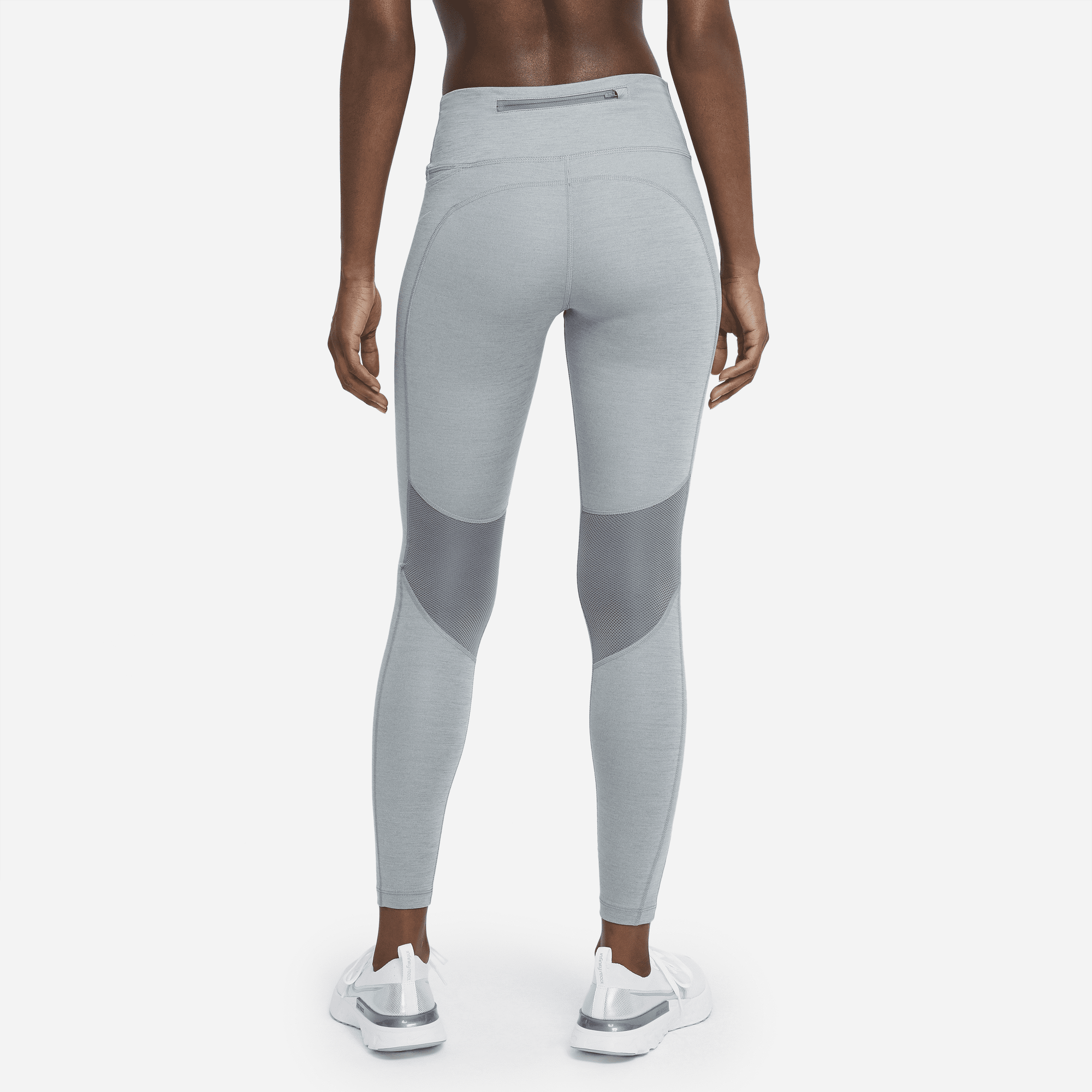 NEW Nike Women's Fast Cropped Mesh Running Leggings - CZ9238-084 - Grey -  Medium