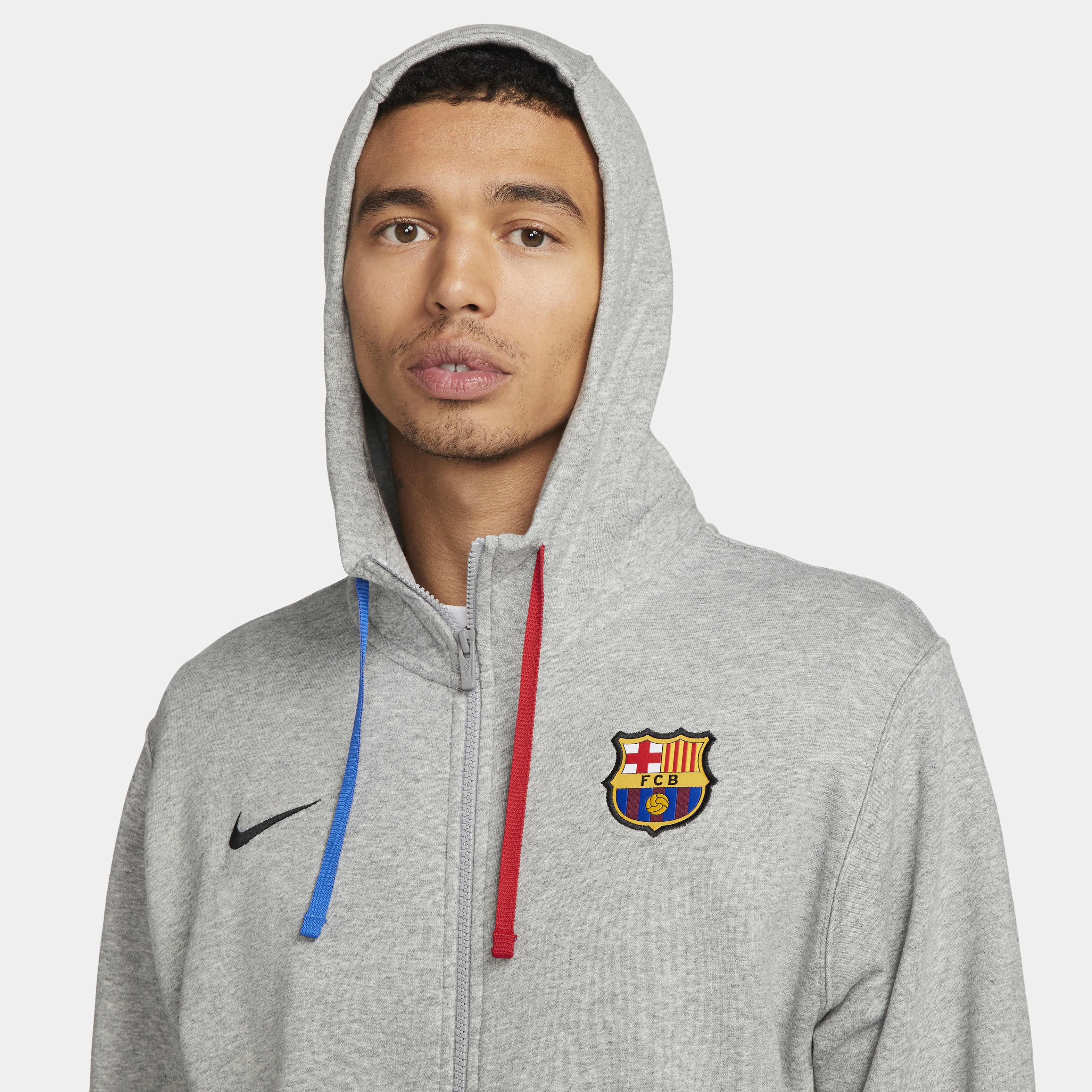 Buy F.C. Barcelona Club Fleece Men s Full Zip Hoodie Nike Saudi Official