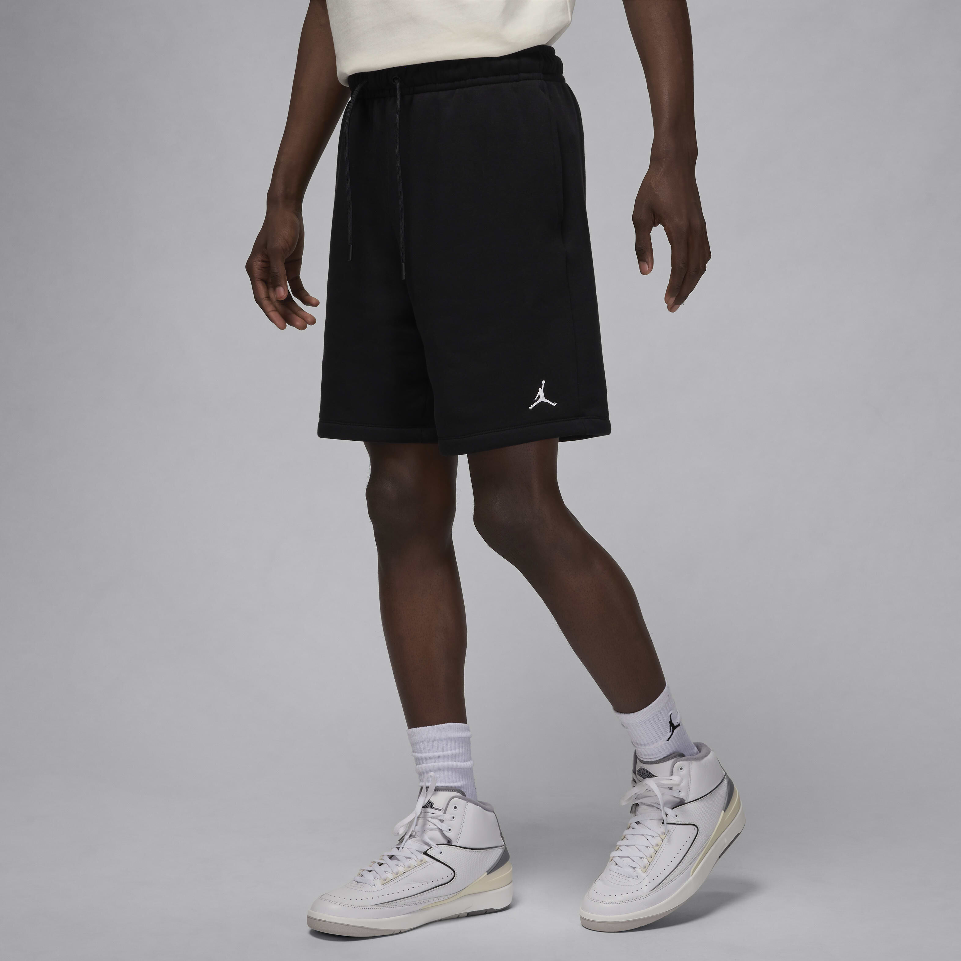 ★★Nike★★ Jordan Brooklyn Fleece Shorts W Black White HJ1 Buy Jordan Brooklyn Fleece Men's Shorts - Black/White | Nike