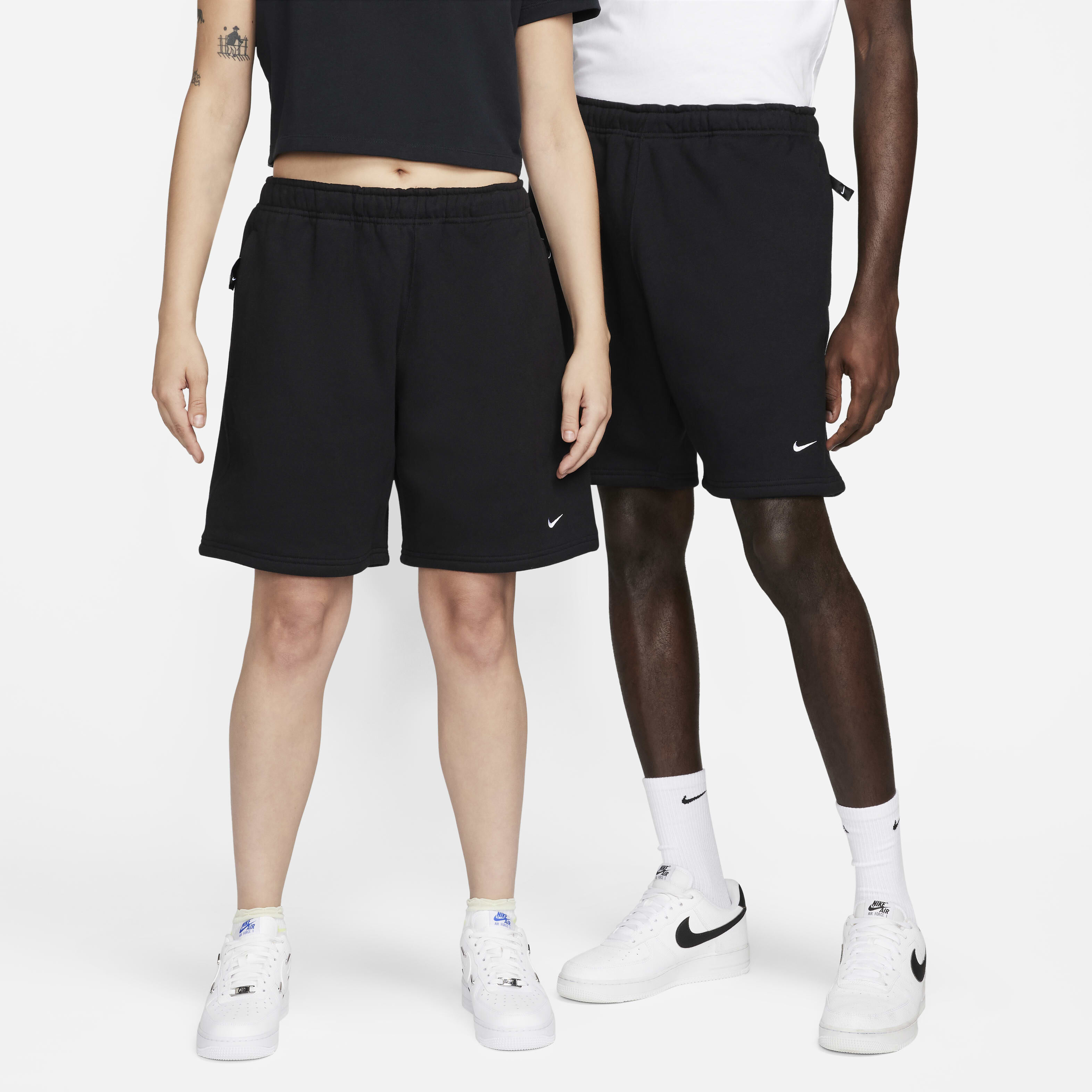 Nike swoosh fleece shorts online