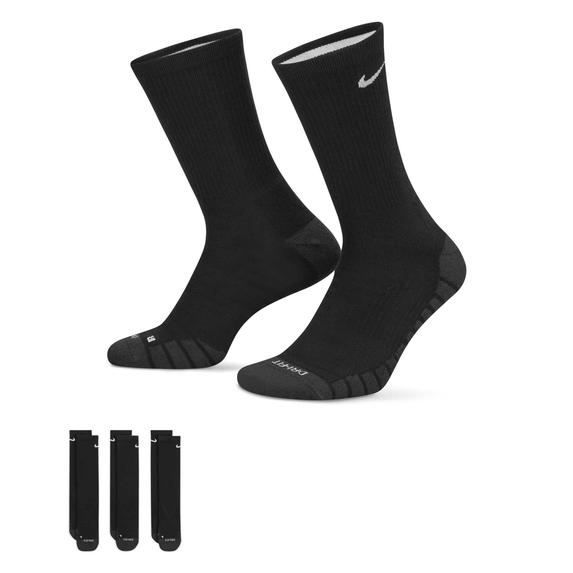 Black nike crew socks on sale