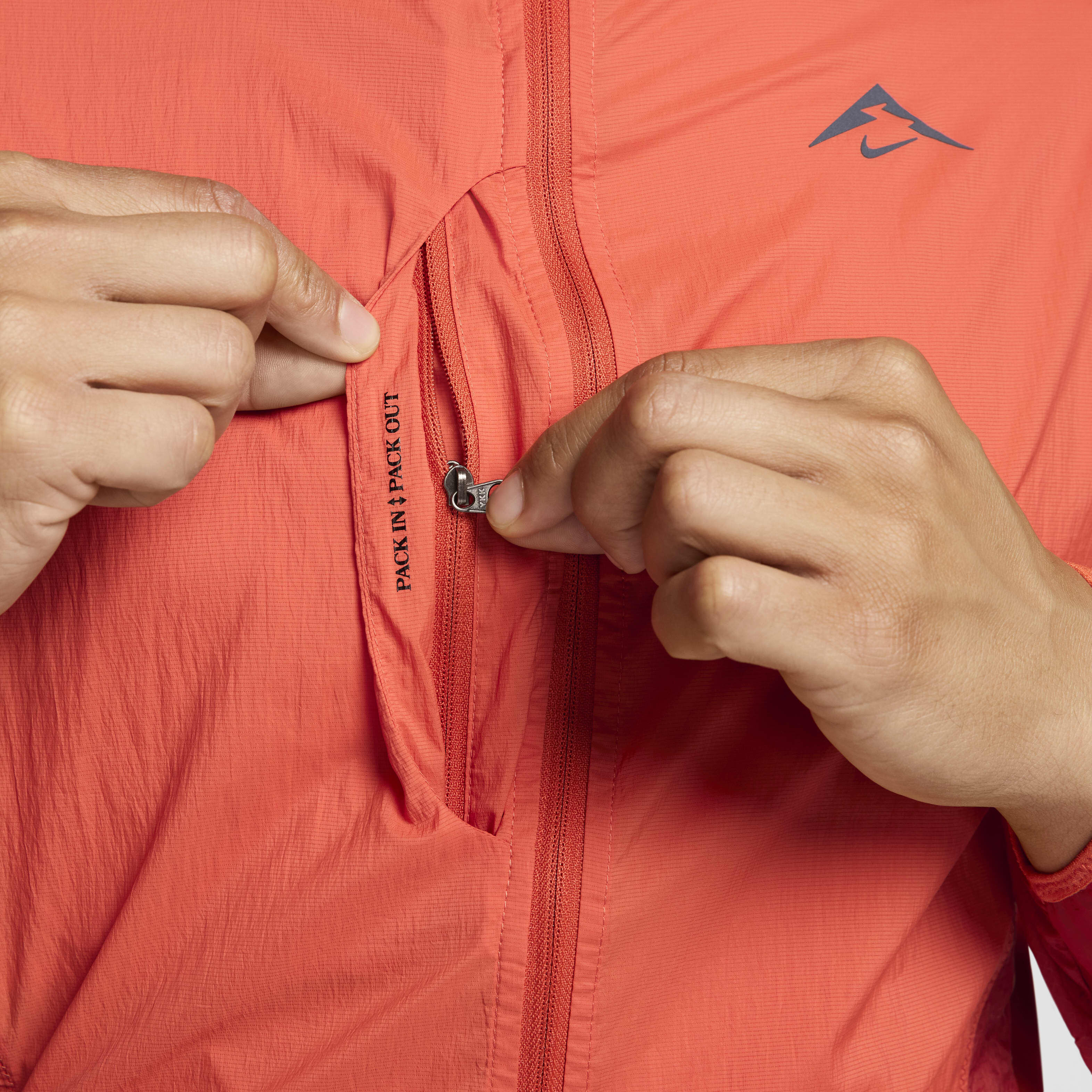 Buy Nike Trail Aireez Men's Running Jacket - Vintage Coral