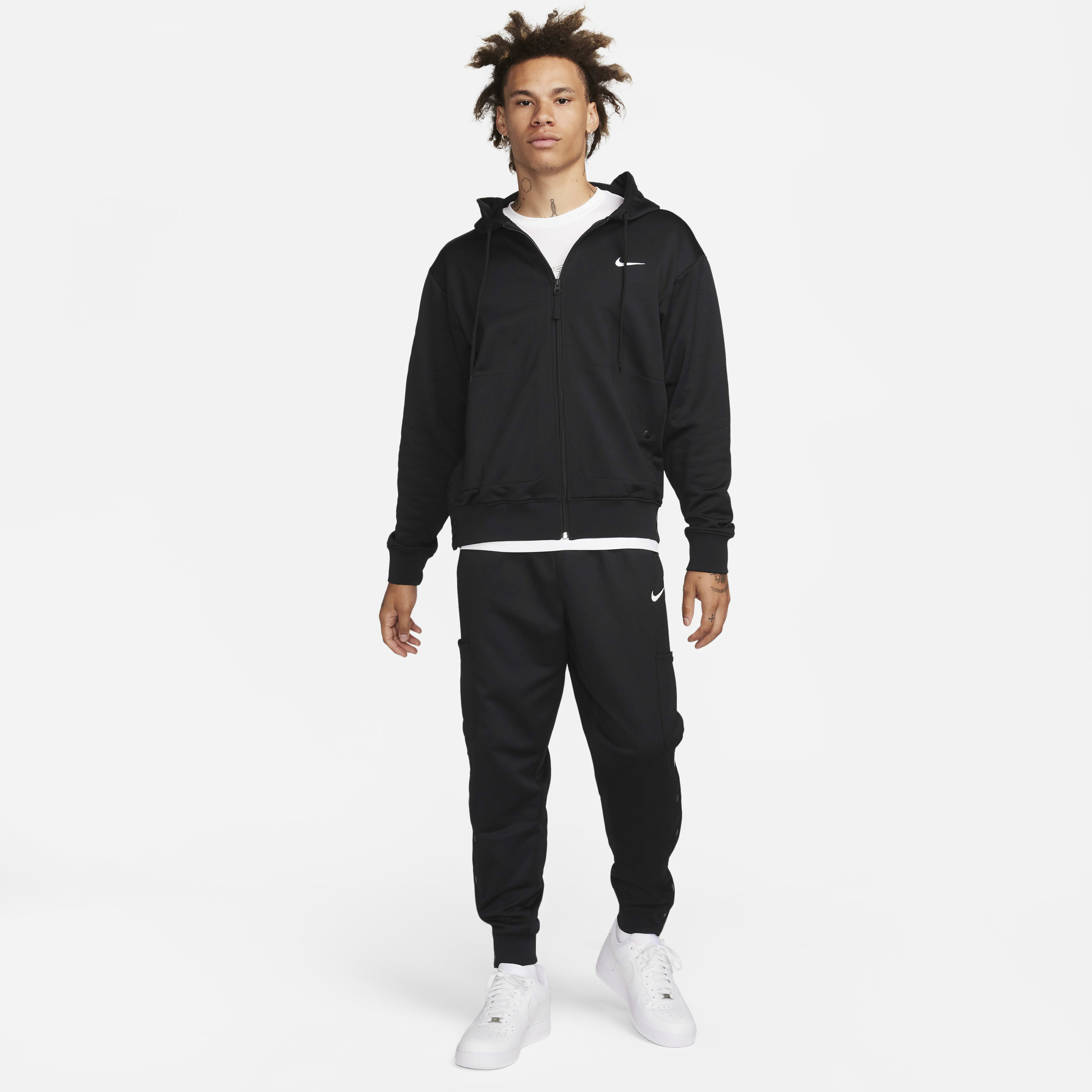 Nike men's therma full zip basketball hoodie hot sale