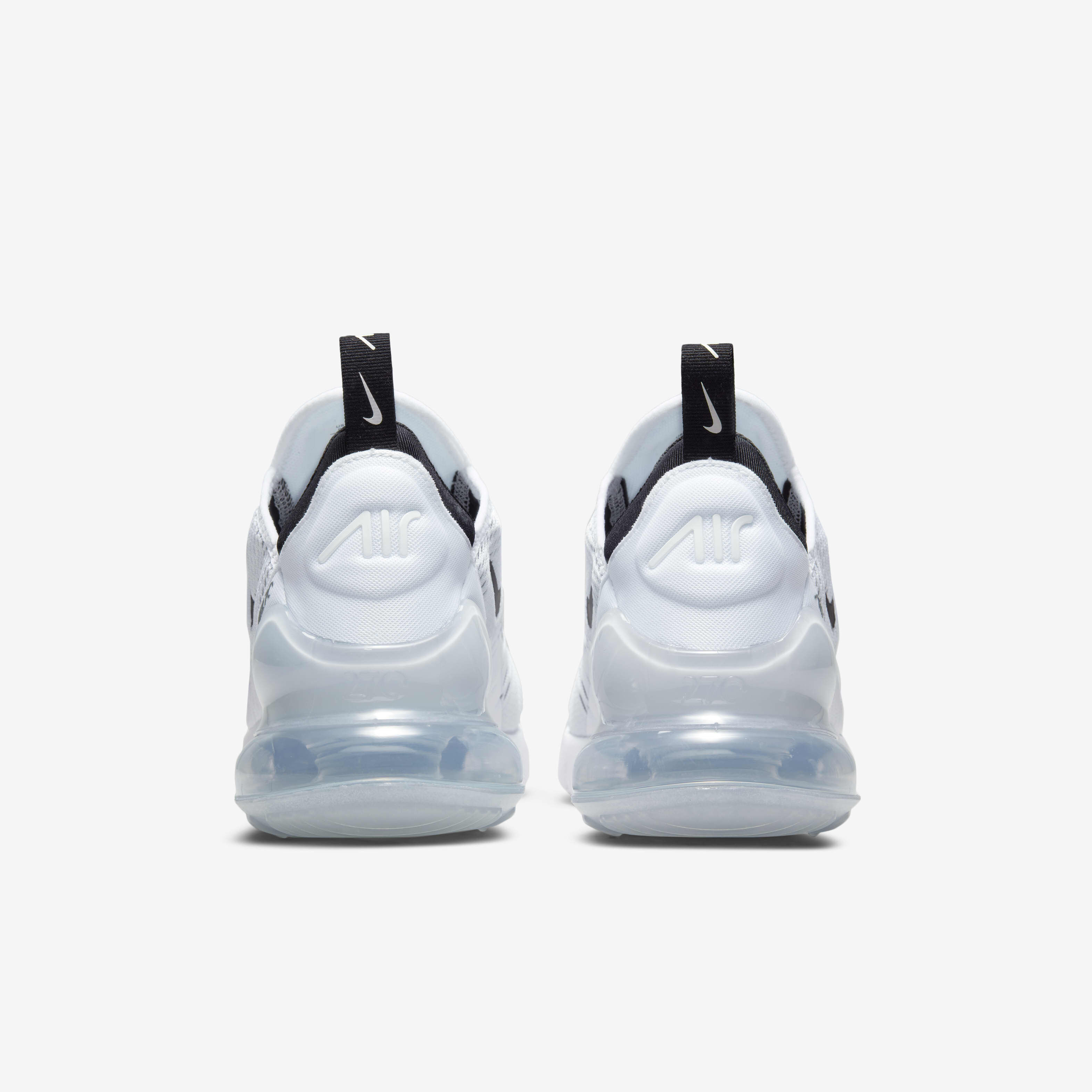 Nike junior air max 270 trainer white / white / metallic silver outlet