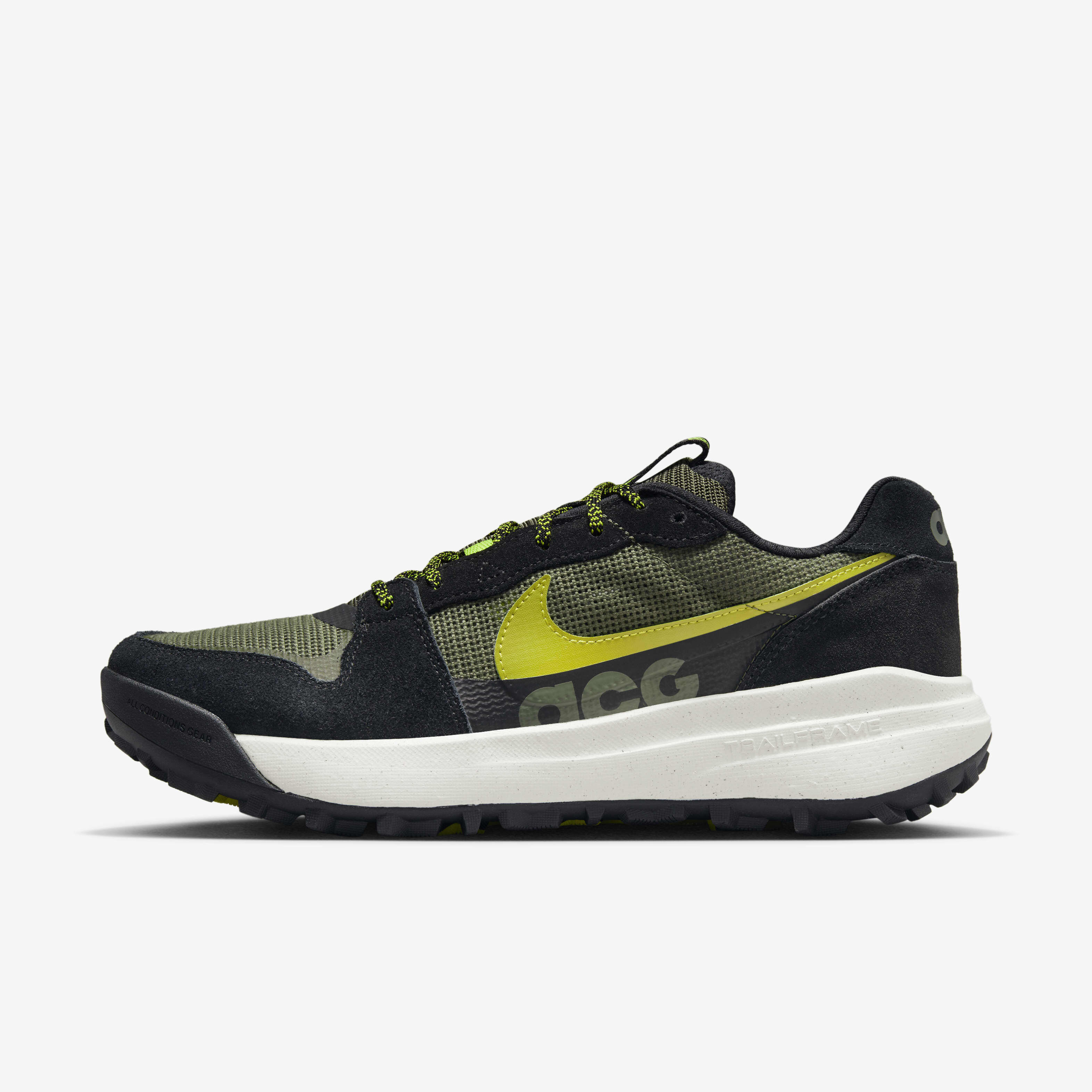 Buy Nike ACG Lowcate Shoes - Cargo Khaki/Black/Bright Cactus