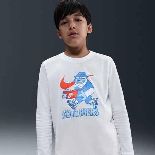 New In Kids'-Nike, Nike Sportswear, Older Kids' Long-Sleeve T-Shirt