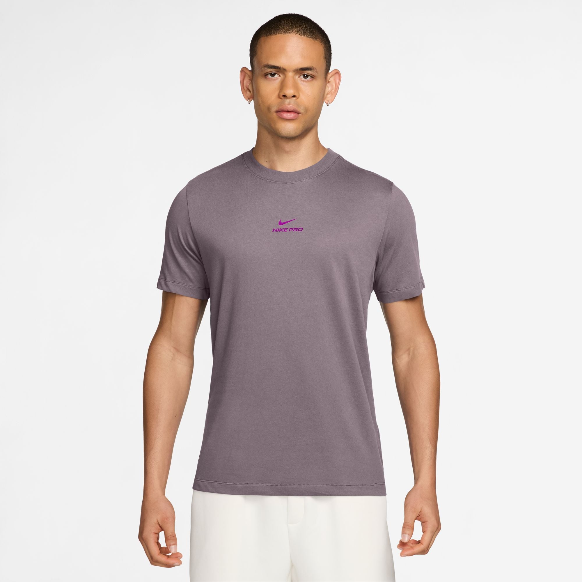 NIKE PRO ELITEプロエリート ランニングTシャツ パープル S Buy Nike Pro Men's Dri-FIT T-Shirt - Purple Smoke/Vivid Purple