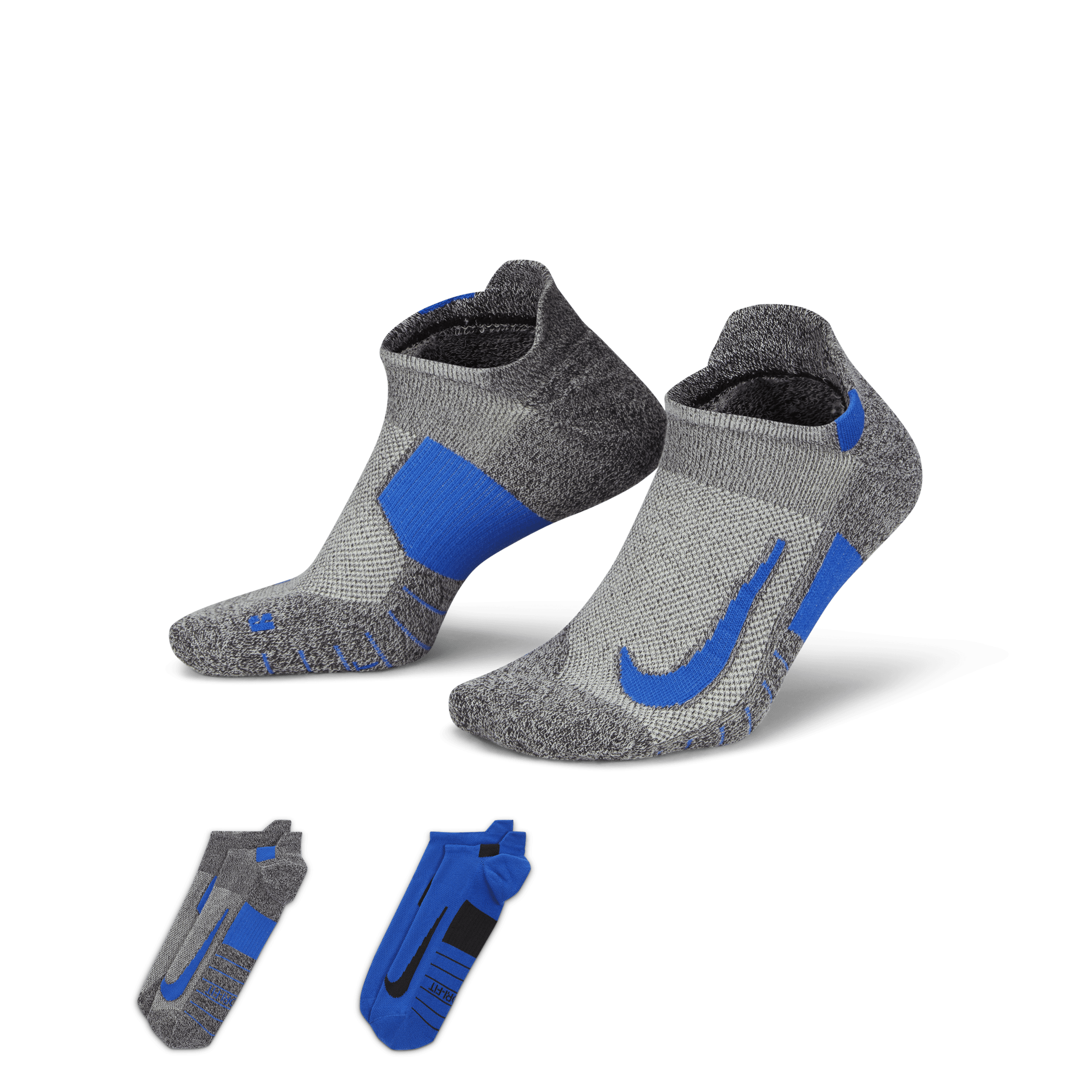 Shop Multiplier Running No Show Socks 2 Pairs Nike KSA