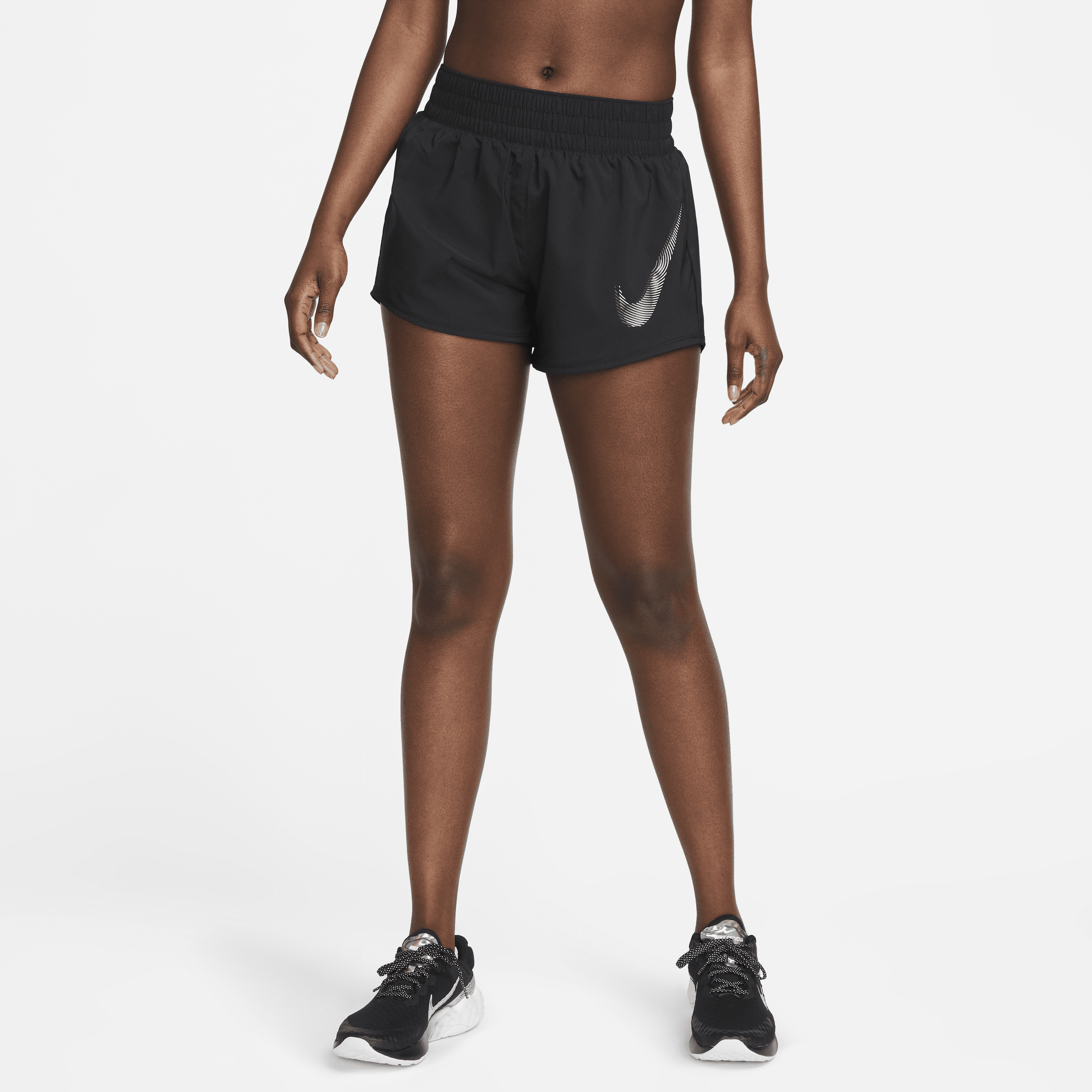 Shop Dri FIT One Swoosh Women s Mid Rise Brief Lined Running