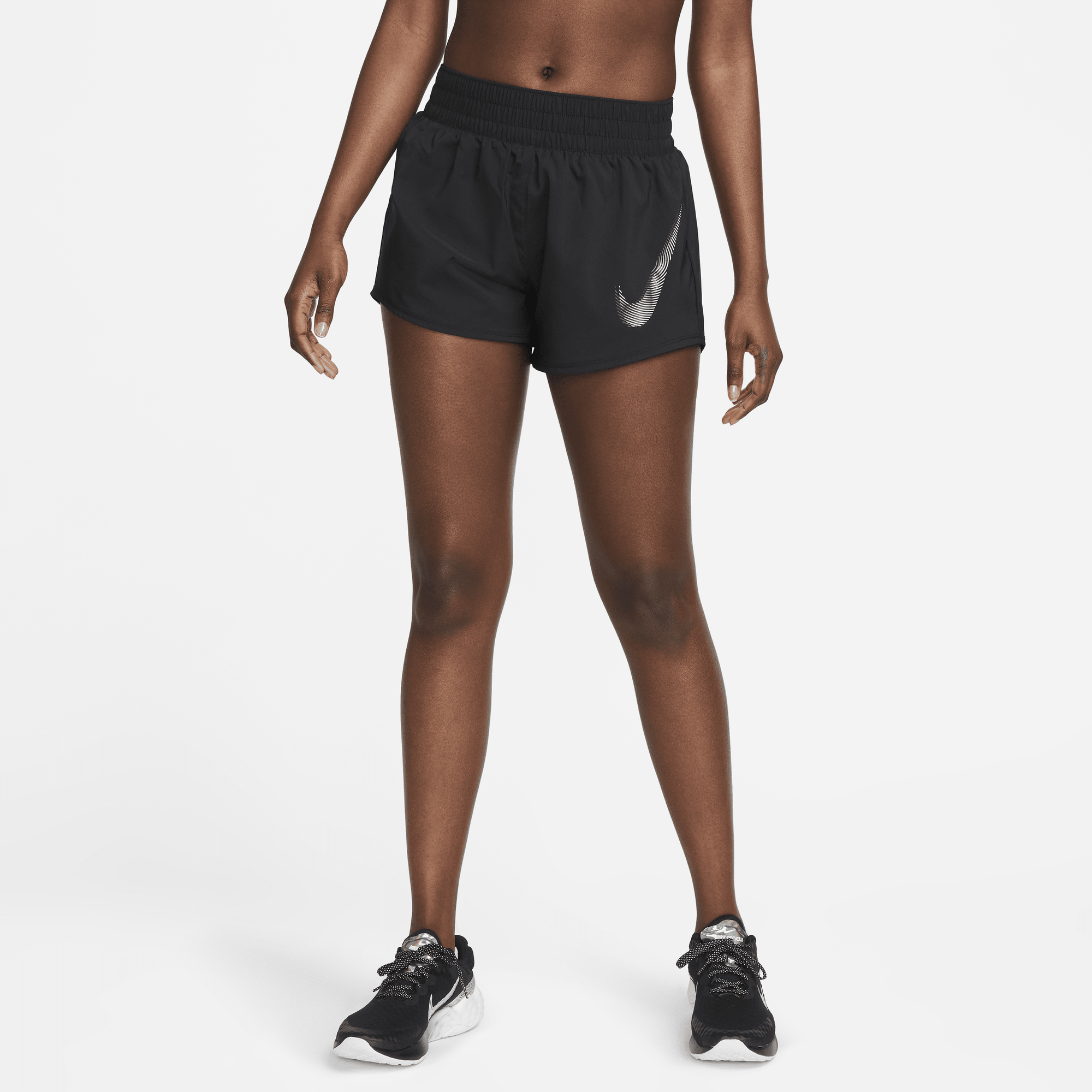 Shop Dri FIT One Swoosh Women s Mid Rise Brief Lined Running