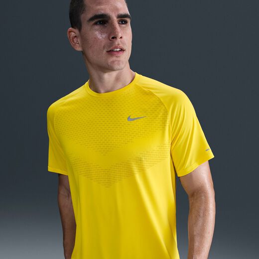 Color Shop Yellow-Nike, Nike Stride, Men's Dri-FIT ADV Short-Sleeve Running Top