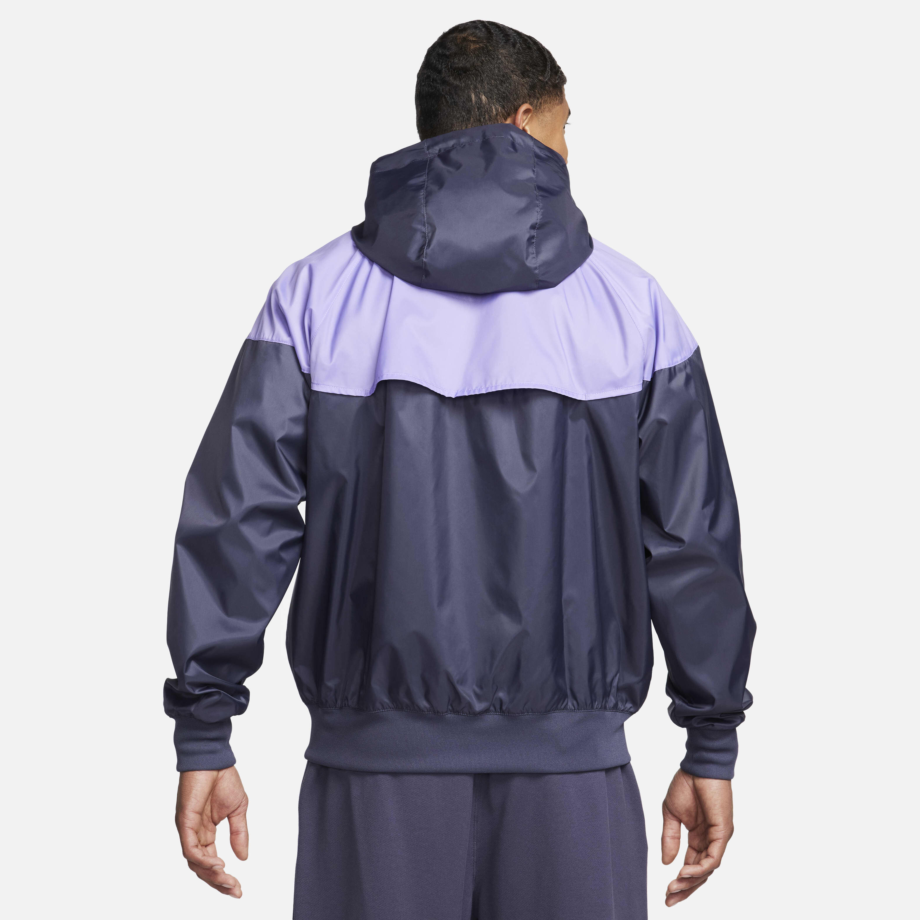 Nike windrunner hooded jacket space purple online