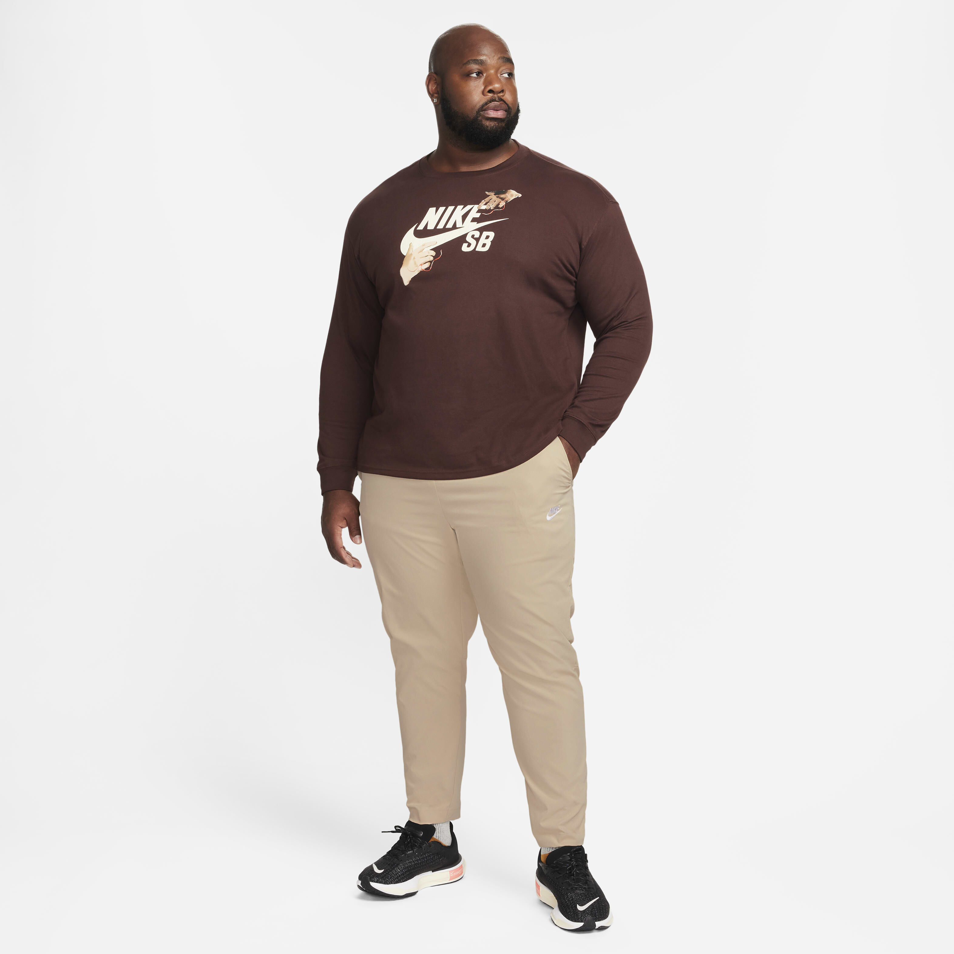 Buy Nike SB Long-Sleeve Skate T-Shirt - Earth | Nike Saudi