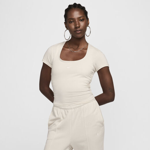 T-Shirts & Tops-Nike, Nike Sportswear Chill Knit, Women's Short-Sleeve Square-Neck Top