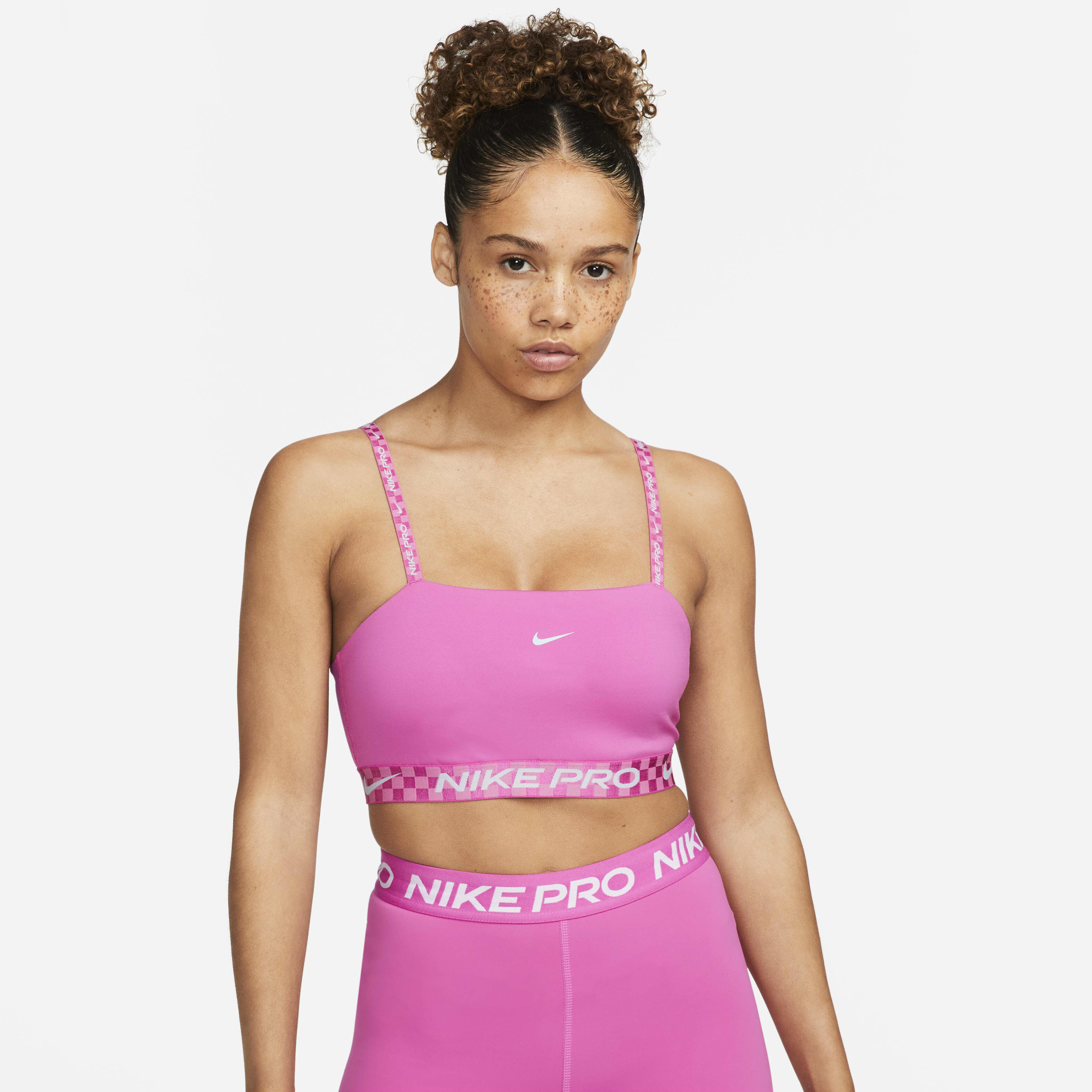 Buy Nike Pro Indy Women s Light Support Padded Bandeau Sports Bra Nike Saudi Official