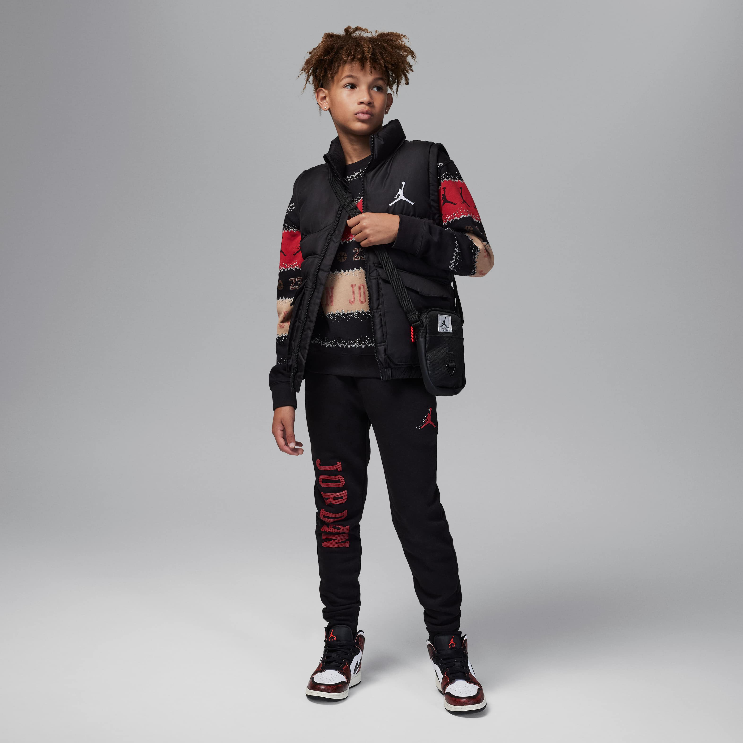 Jordan MJ Holiday Fleece Crew image number 3