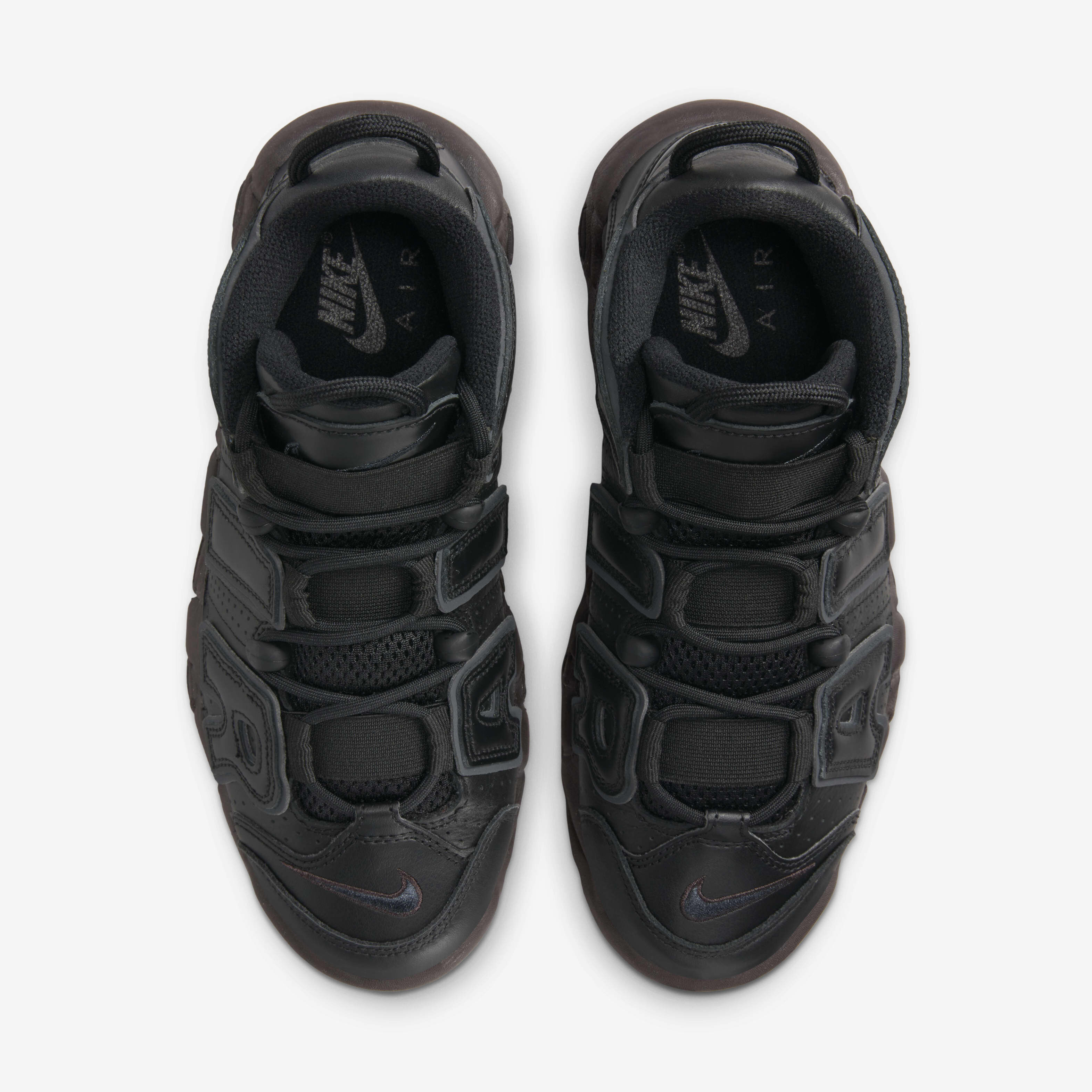 Nike uptempo womens black shop