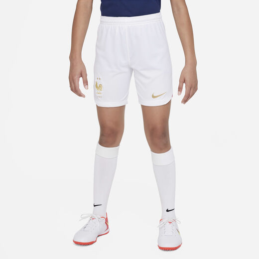 France-Nike, FFF 2022/23 Stadium Home, Older Kids' Nike Dri-FIT Football Shorts